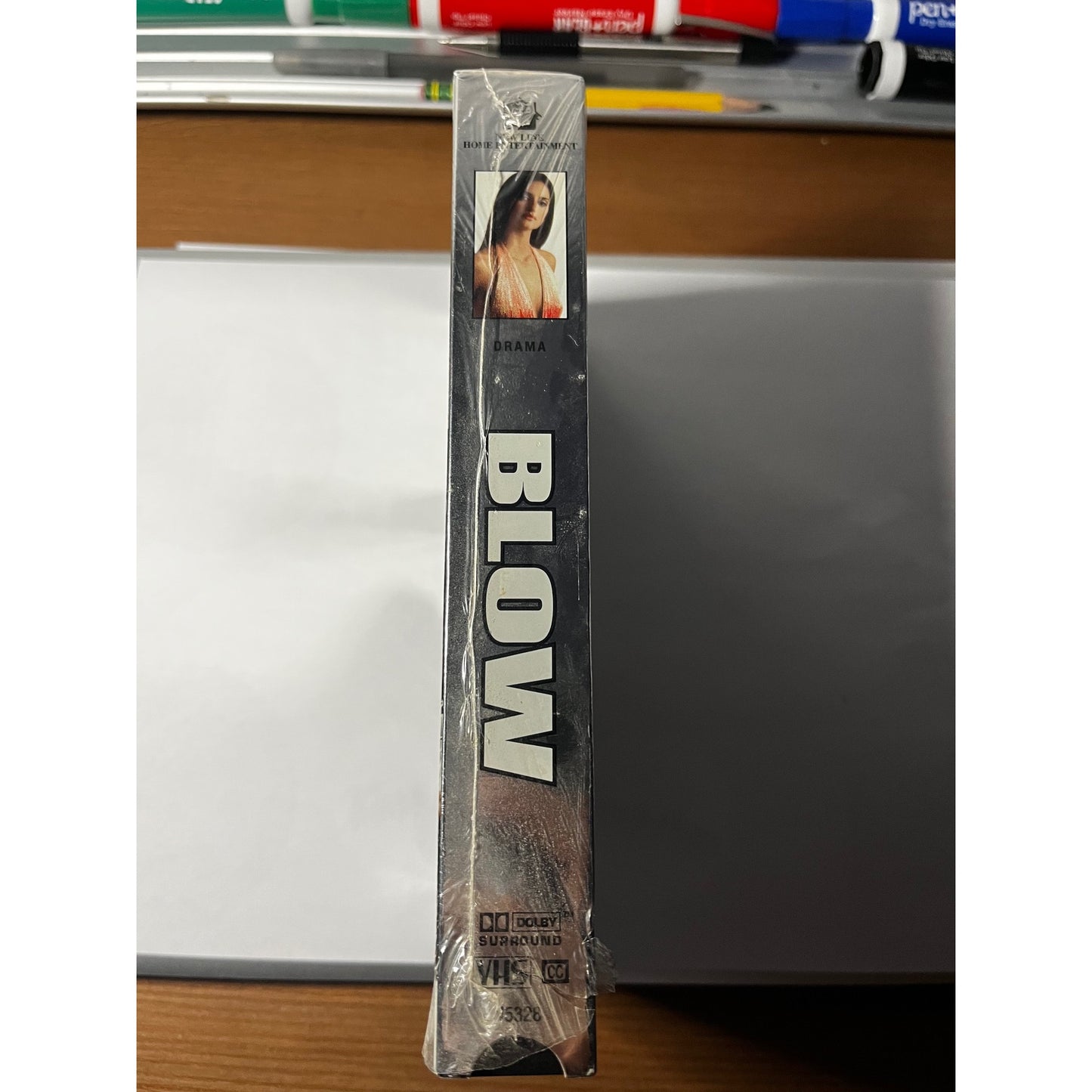 New Line Cinema Blow VHS Cassette Tape Johnny Depp 2001 Y2K 90s Movie Collectible