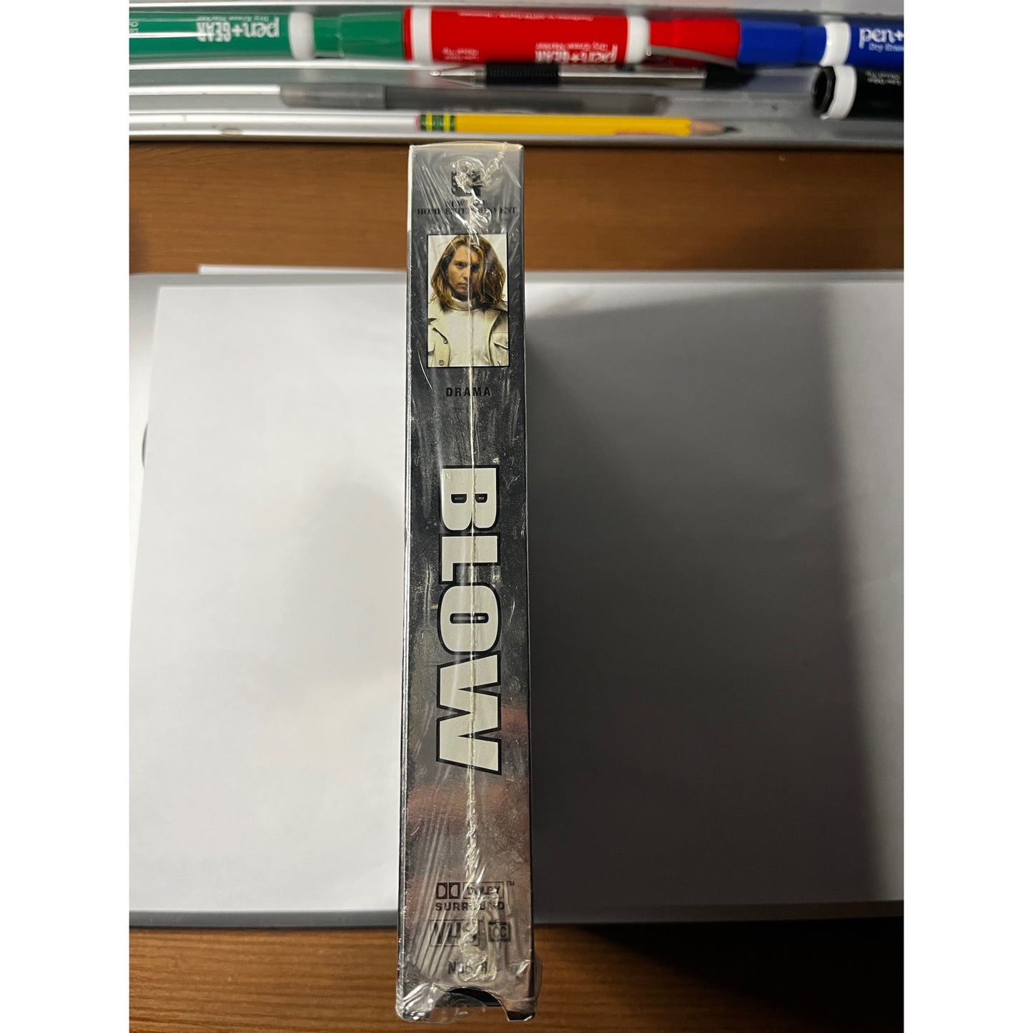New Line Cinema Blow VHS Cassette Tape Johnny Depp 2001 Y2K 90s Movie Collectible