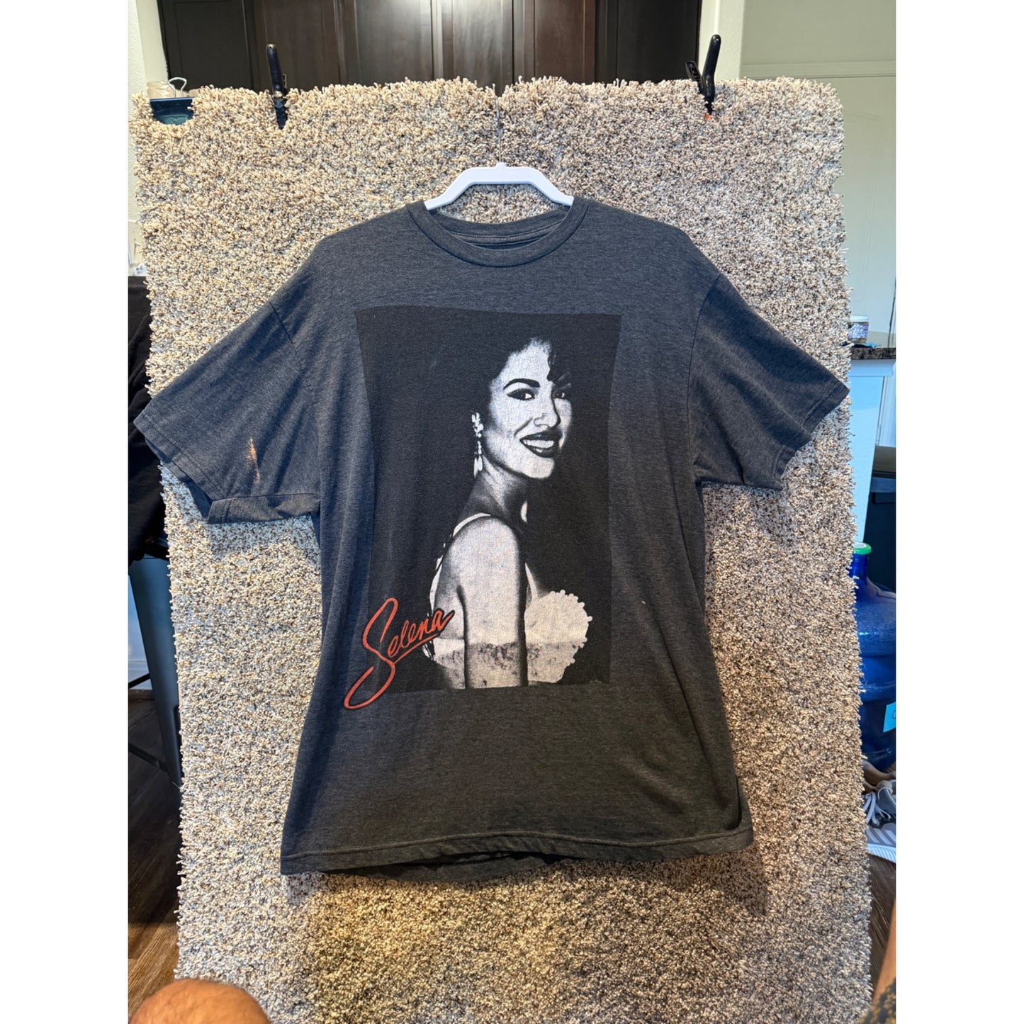 Official Selena Merchandise Gray Graphic Print Short Sleeve T-shirt Size XL