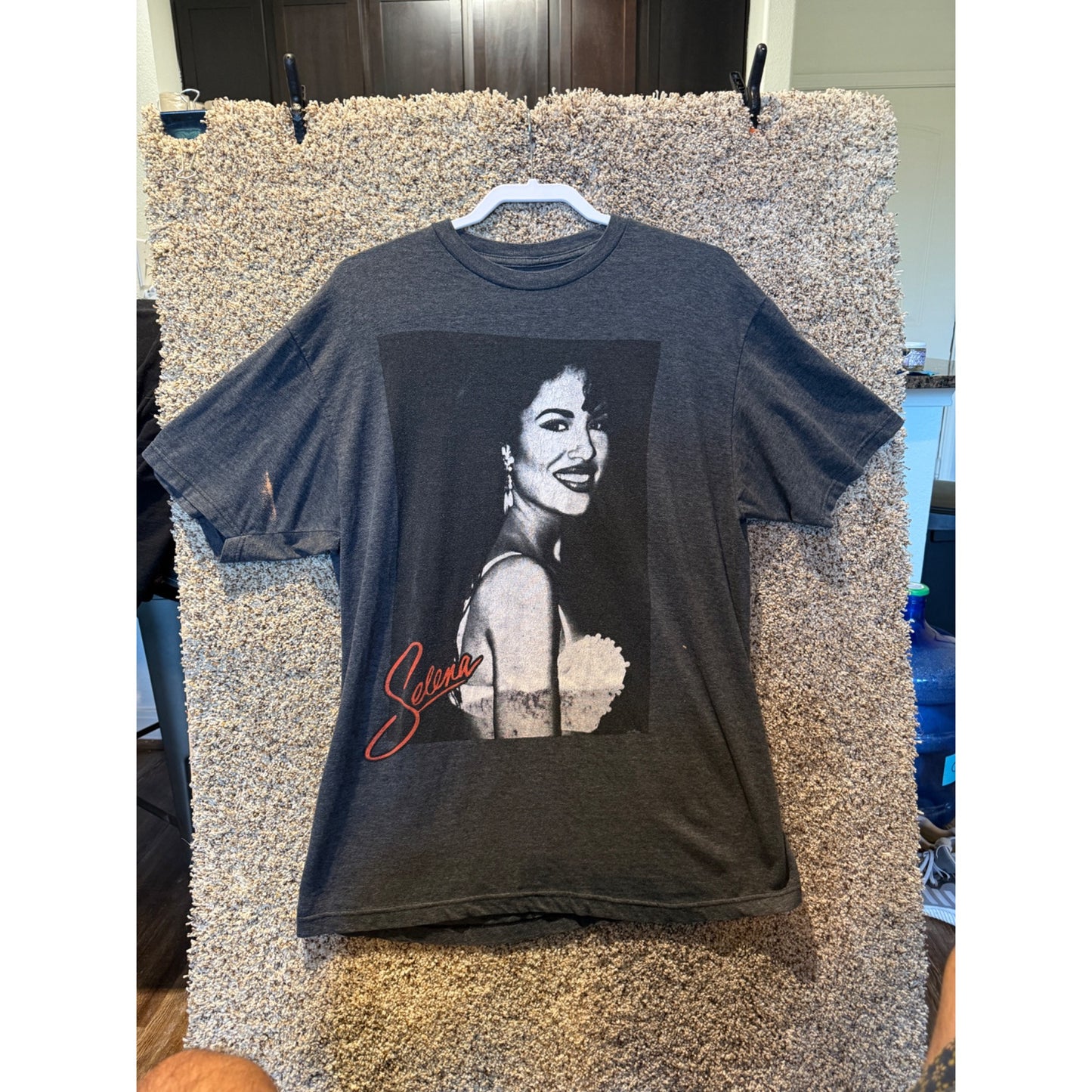 Official Selena Merchandise Gray Graphic Print Short Sleeve T-shirt Size XL