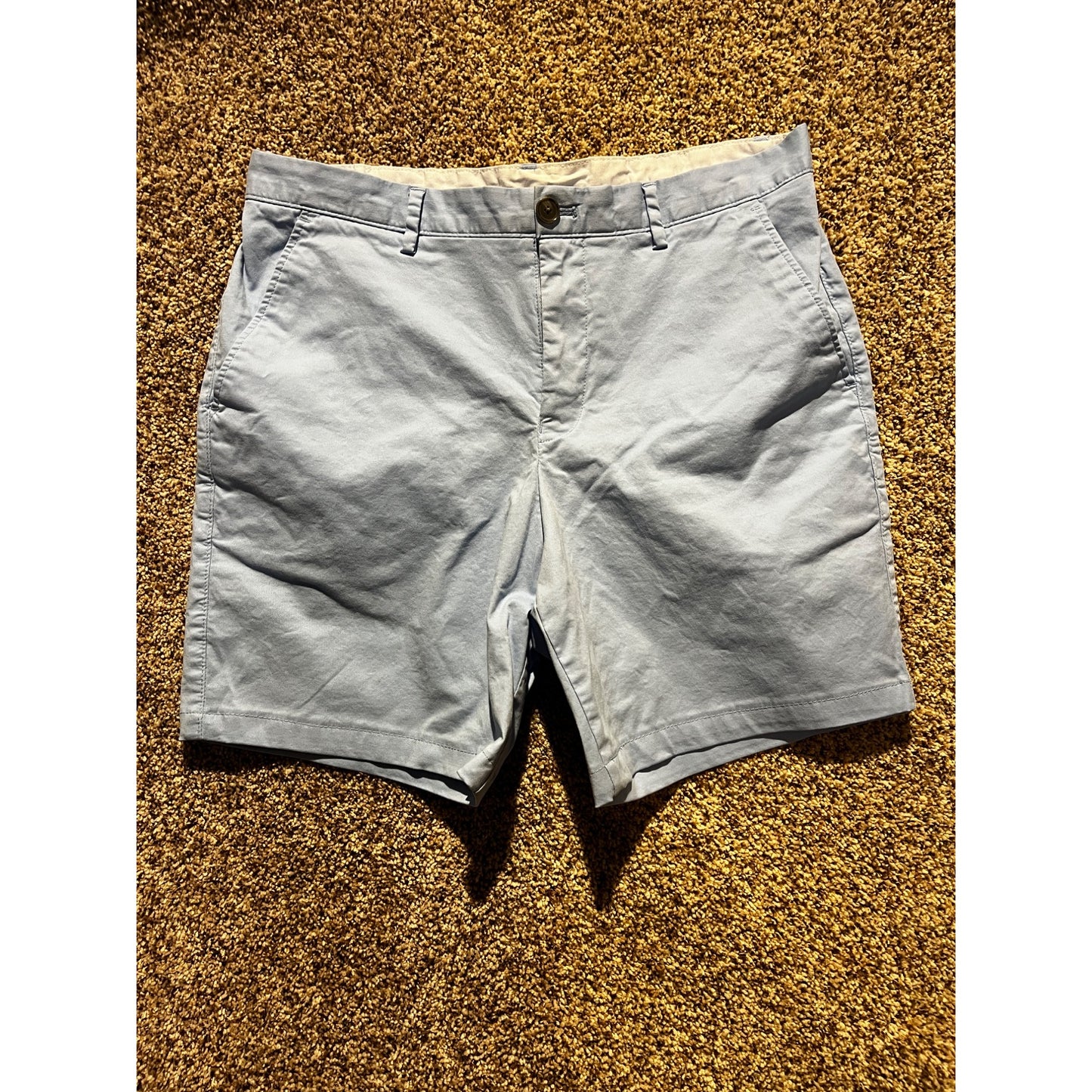 Calvin Klein Womens Light Blue Bermuda Chino Shorts Size 31