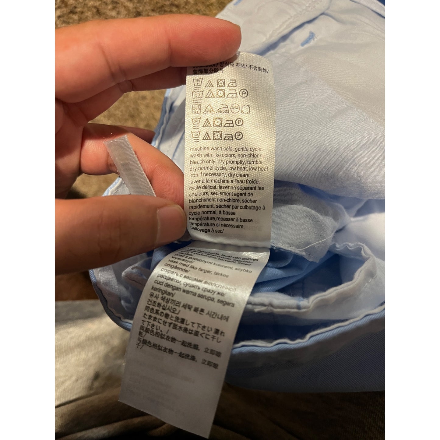 Calvin Klein Womens Light Blue Bermuda Chino Shorts Size 31
