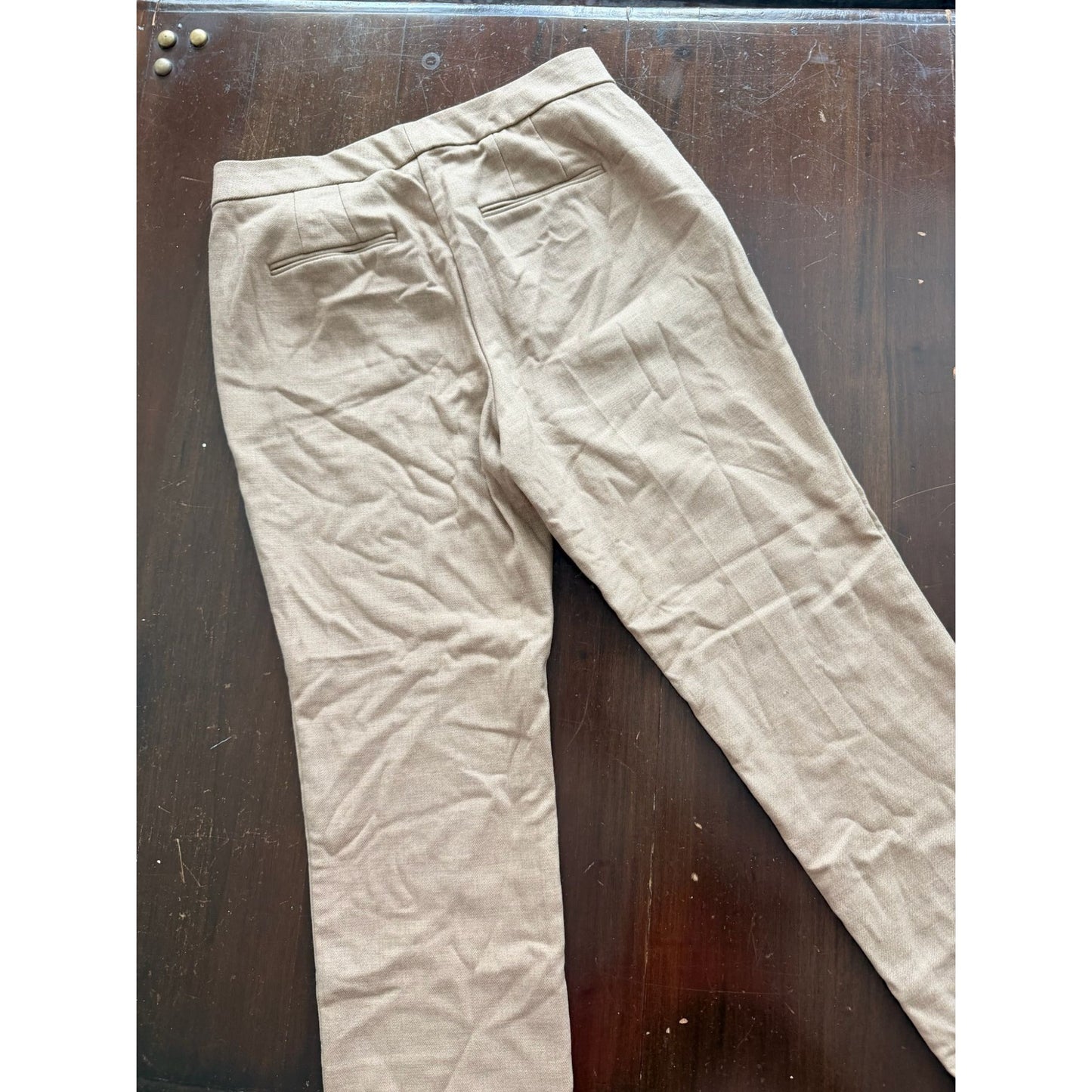 Ann Taylor Women's Ankle Pants 6P Petite Curvy Fit Camel Tan Trousers