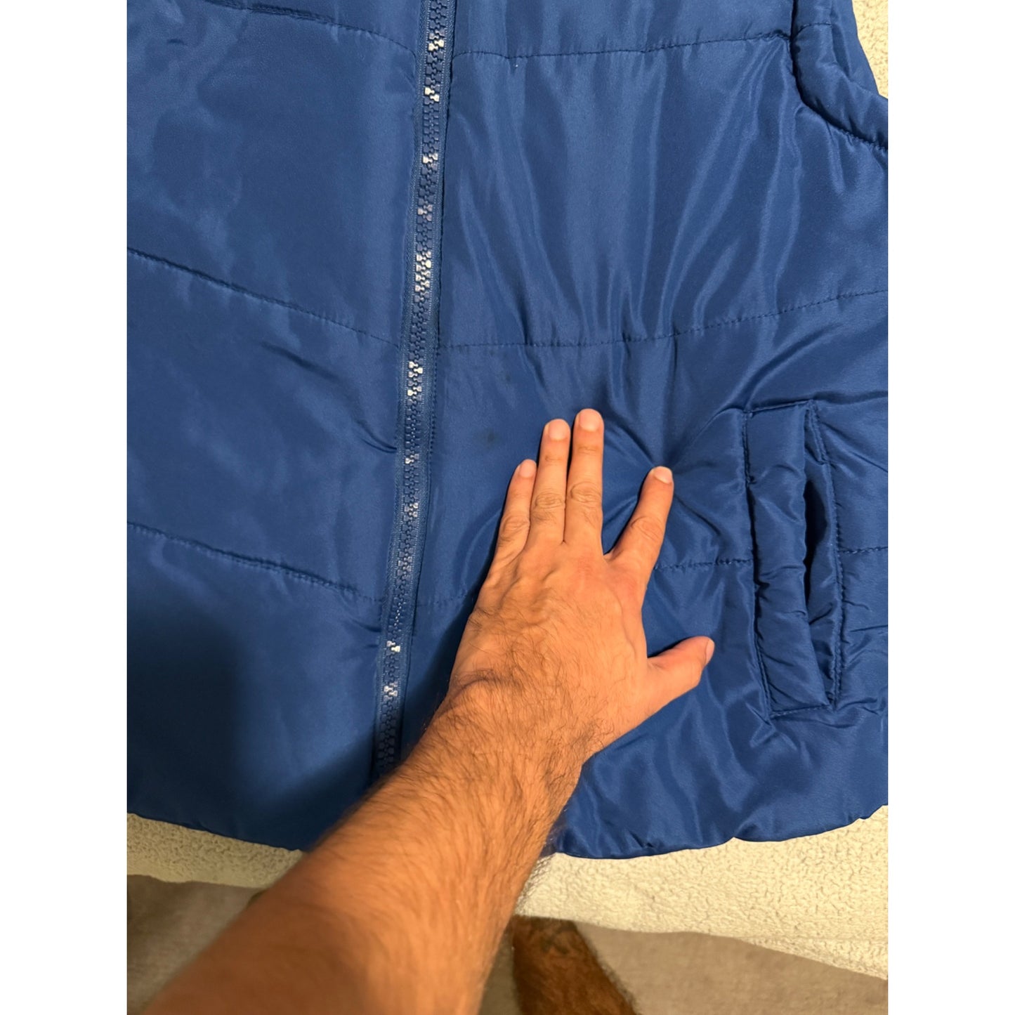 Red Camel Mens Puffer Winter Vest Blue Size L