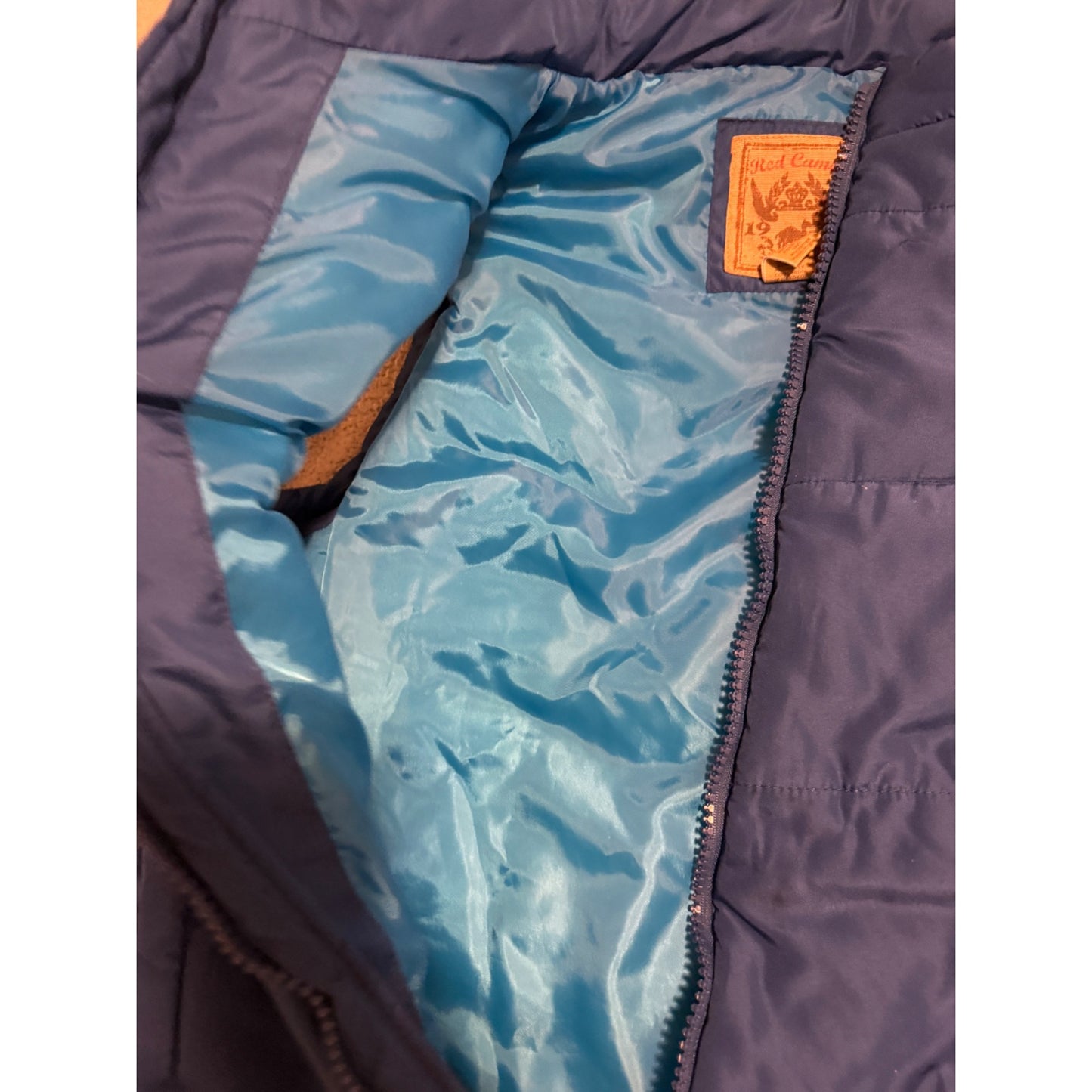 Red Camel Mens Puffer Winter Vest Blue Size L