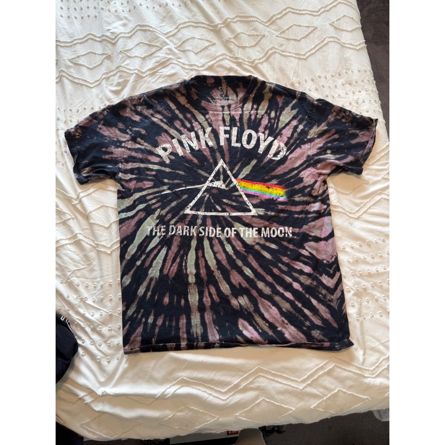 Pink Floyd Short Sleeve T Shirt "The Dark Side Of The Moon" Mens Tie Dye Size M