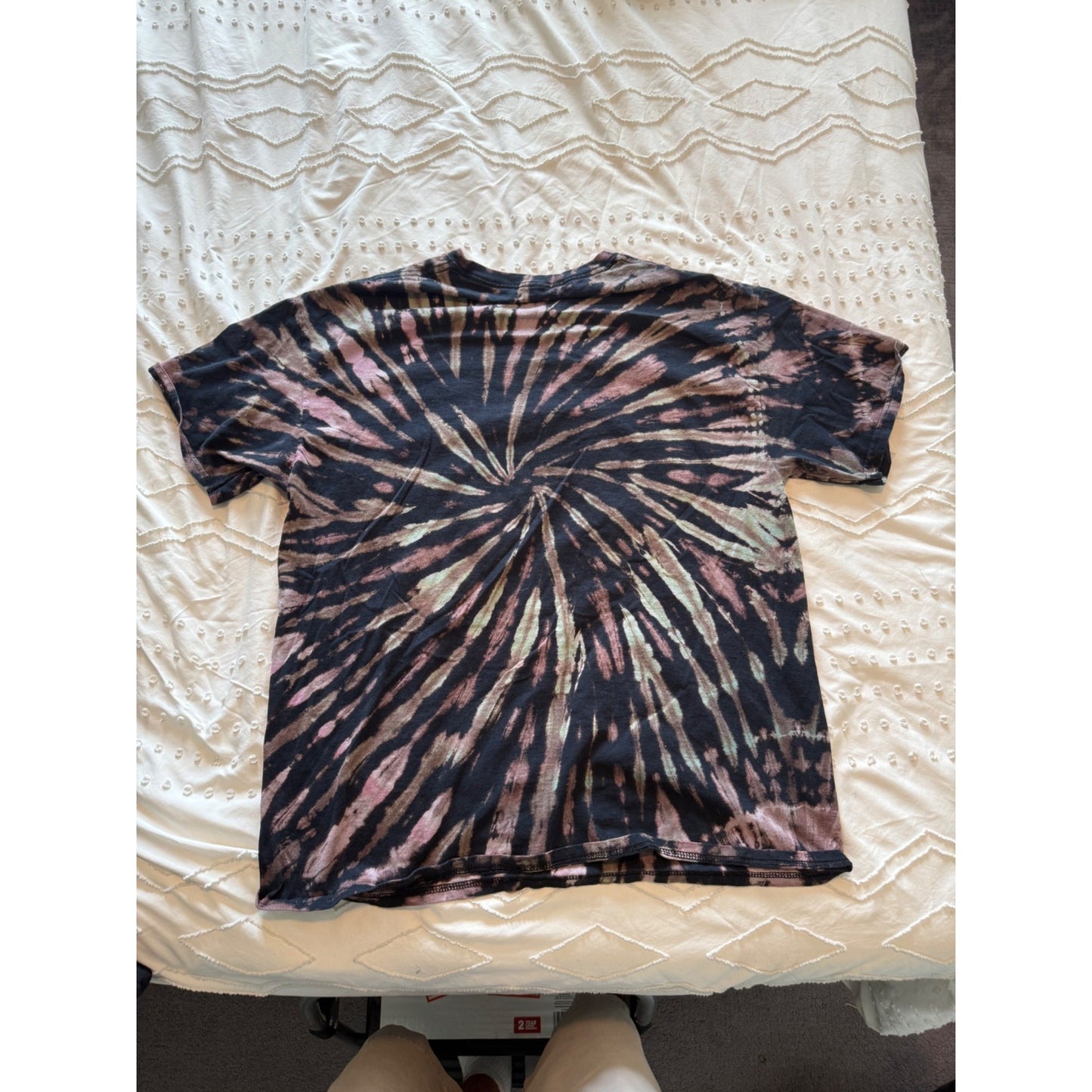 Pink Floyd Short Sleeve T Shirt "The Dark Side Of The Moon" Mens Tie Dye Size M