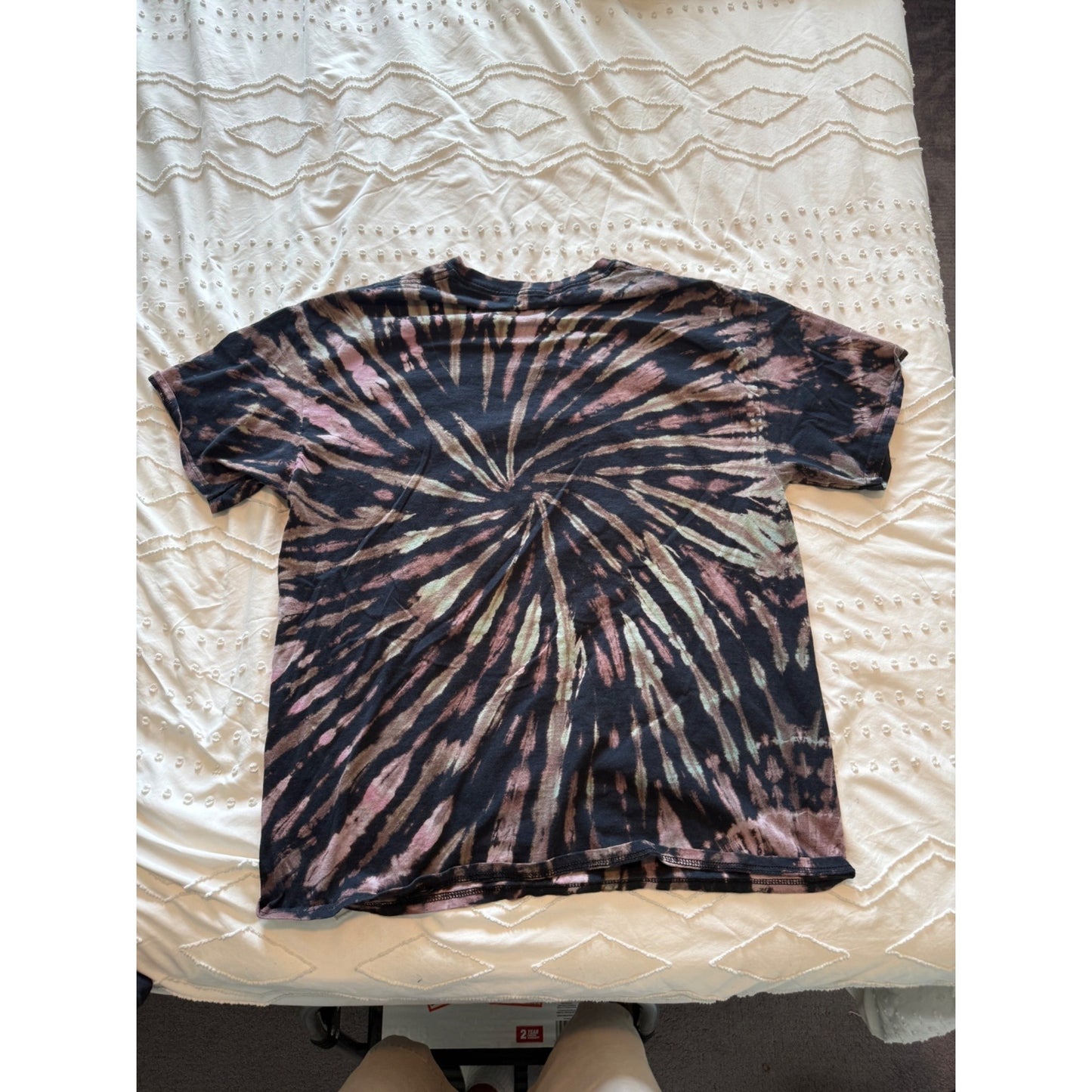 Pink Floyd Short Sleeve T Shirt "The Dark Side Of The Moon" Mens Tie Dye Size M