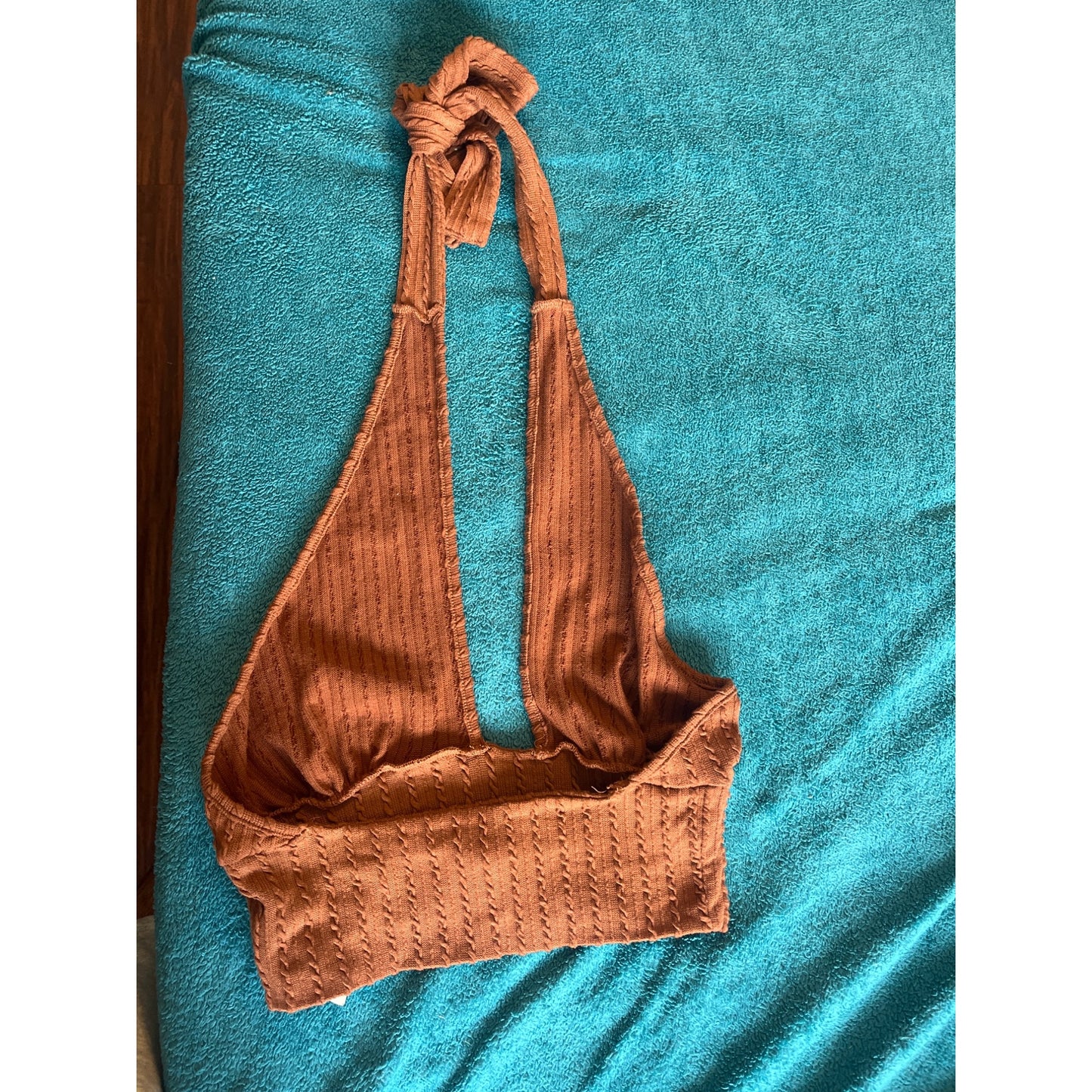 Forever 21 Womens Brown Halter Top Size L