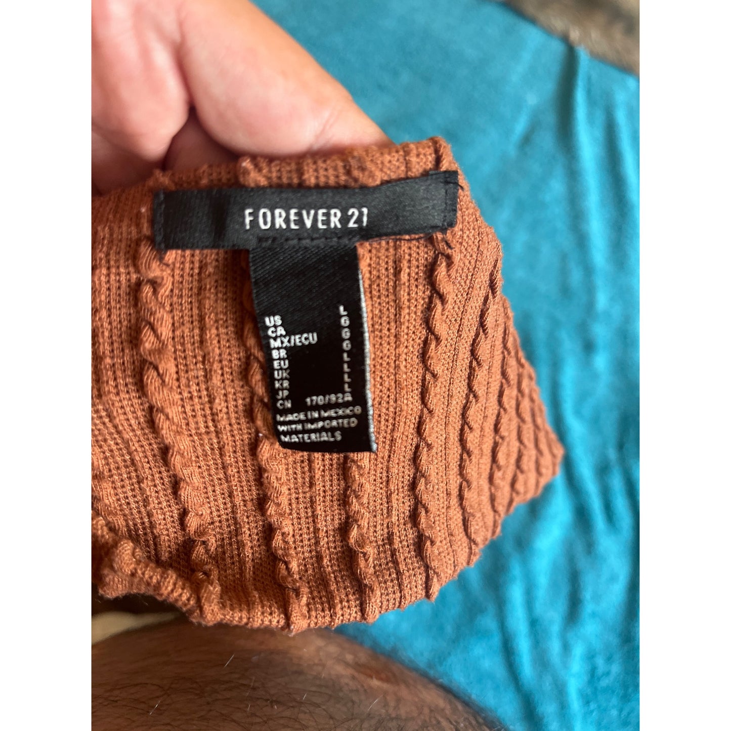 Forever 21 Womens Brown Halter Top Size L