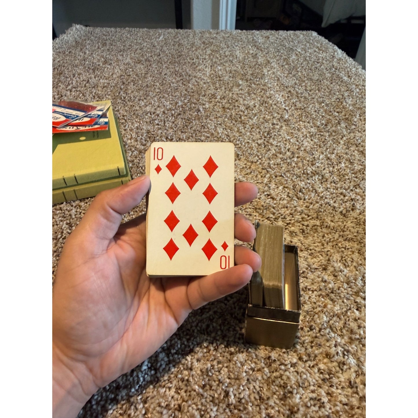 Vintage Congress Playing Cards Storage Case Empty Card Box Collectible Antique