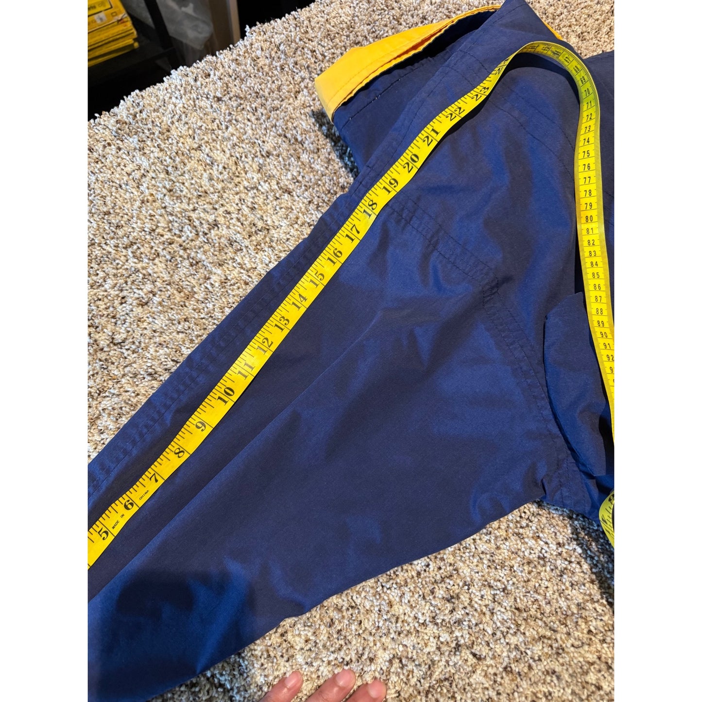 Vintage London Fog Winning Edge Jacket Women's L Reg Insulated Navy Yellow 90s