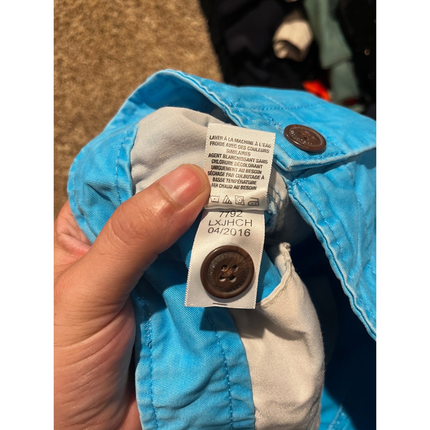 Aeropostale Womens Aqua Blue Bermuda Chino Shorts Size 32