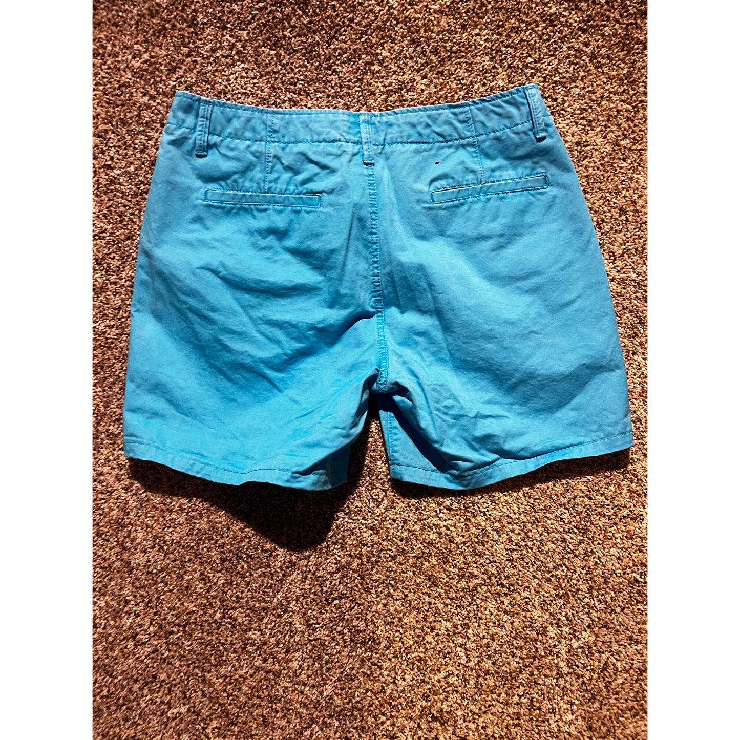 Aeropostale Womens Aqua Blue Bermuda Chino Shorts Size 32