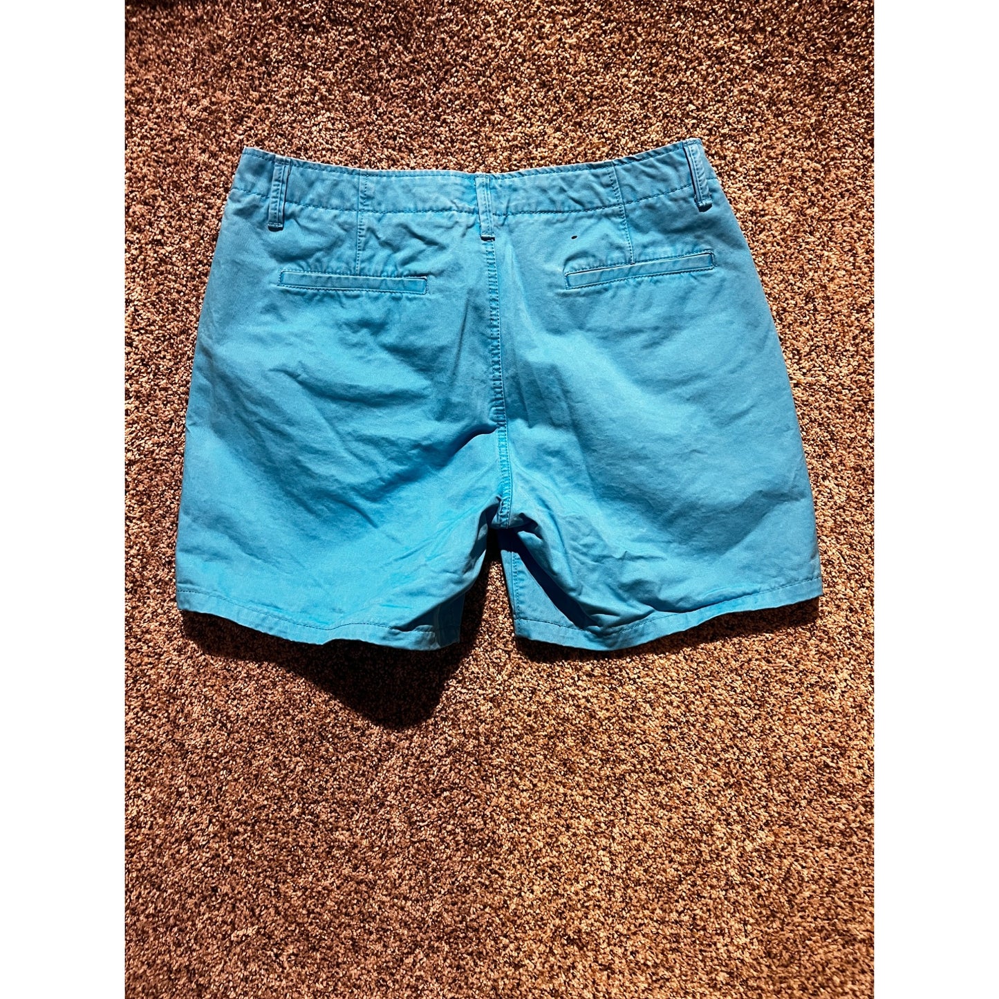 Aeropostale Womens Aqua Blue Bermuda Chino Shorts Size 32