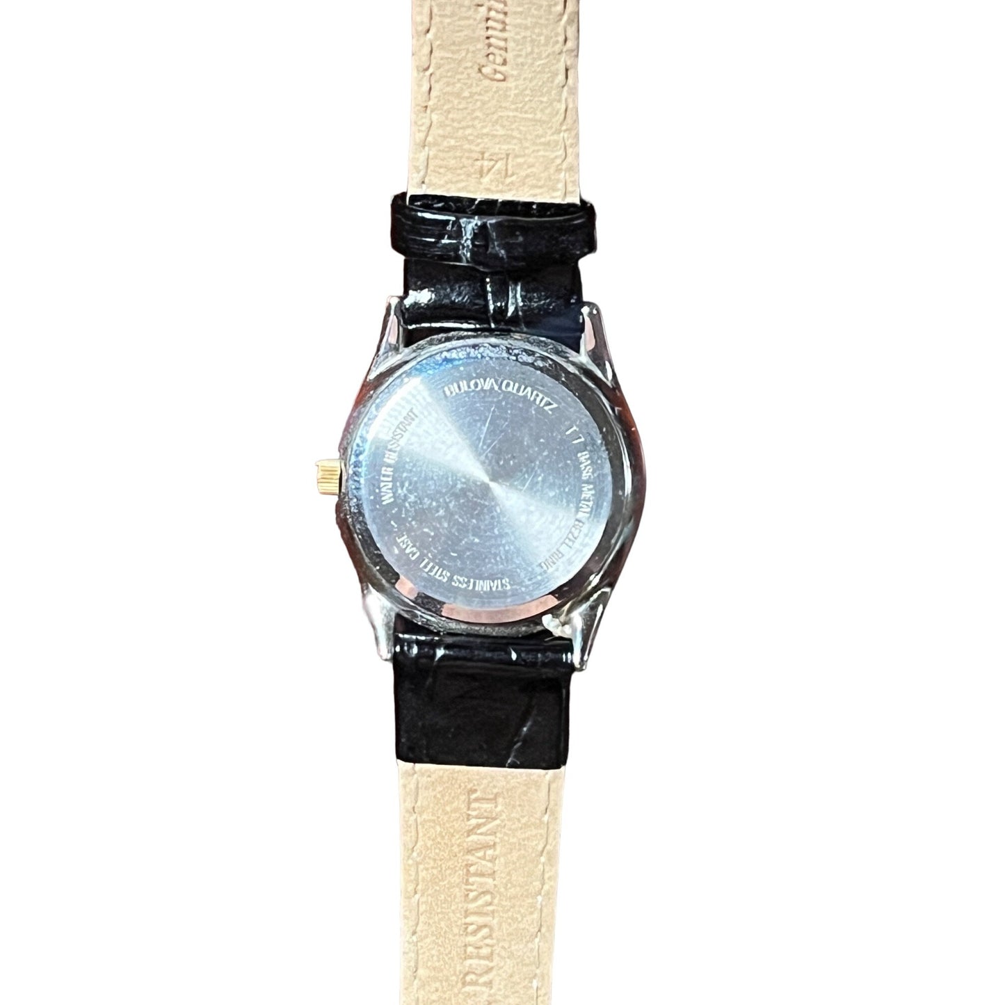 Vintage Bulova Swiss 98M10 Women's Quarts T7 Base Metal Bezel Stainless Steel