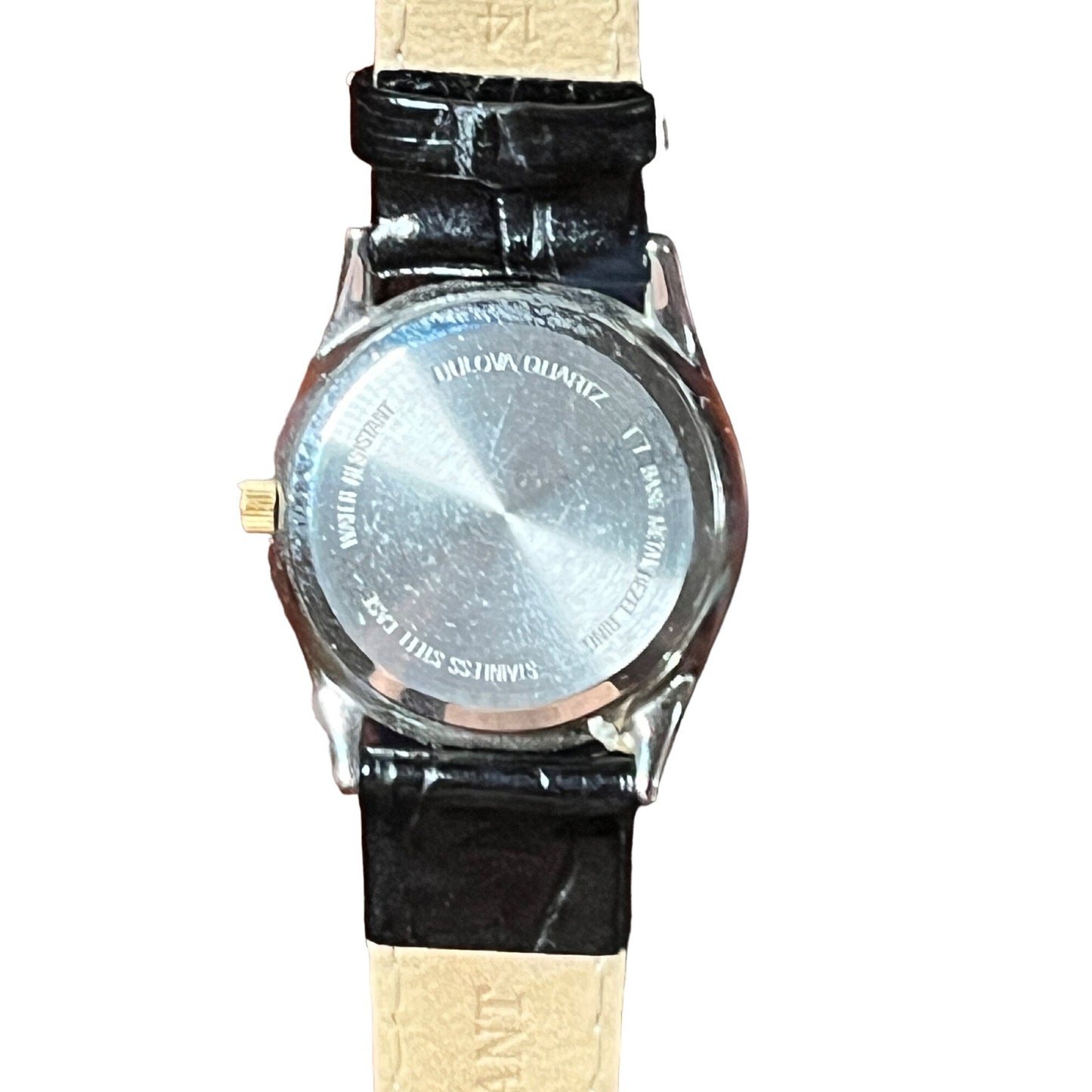 Vintage Bulova Swiss 98M10 Women's Quarts T7 Base Metal Bezel Stainless Steel