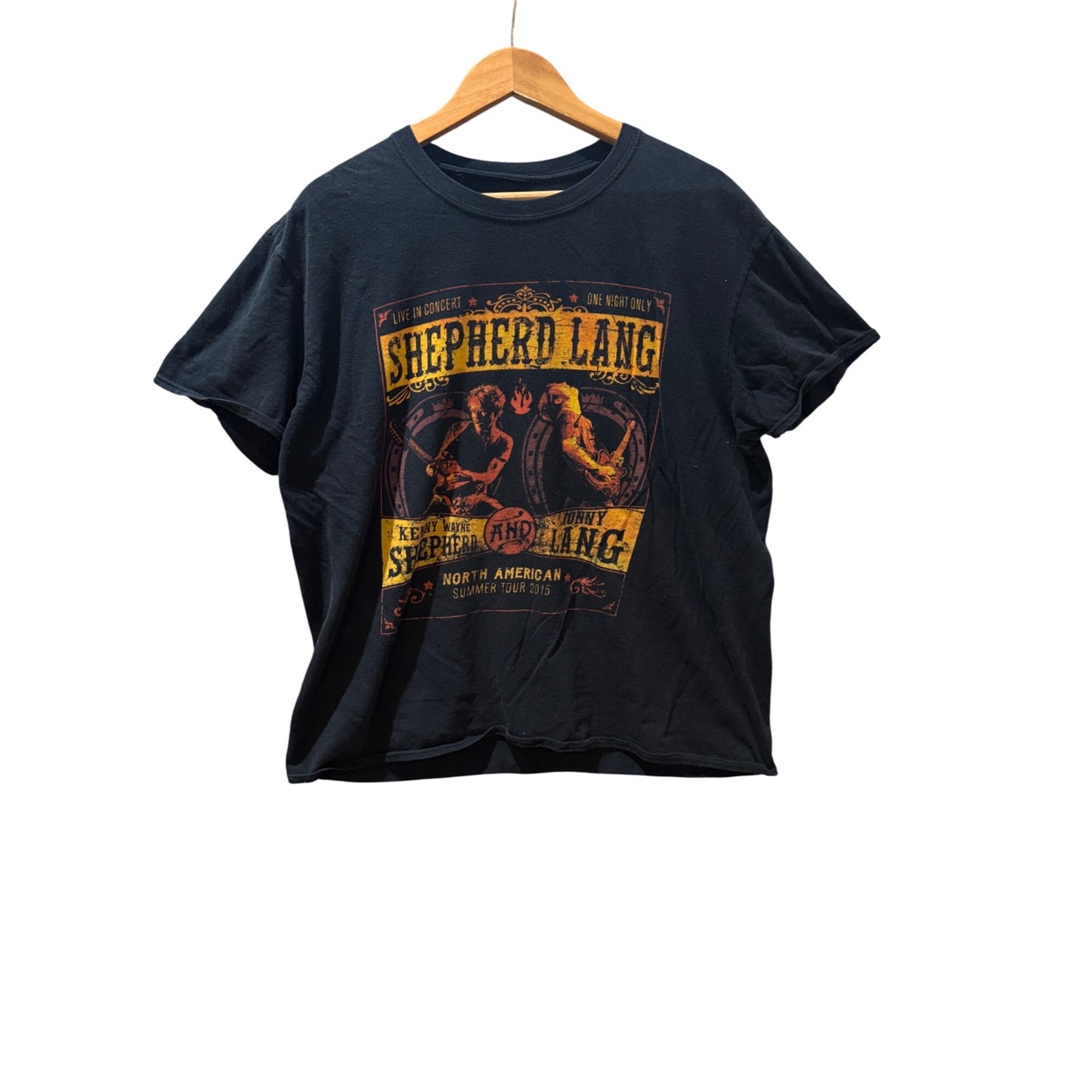 Shepherd Lang North American Summer Tour 2015 Short Sleeve T-shirt Size L