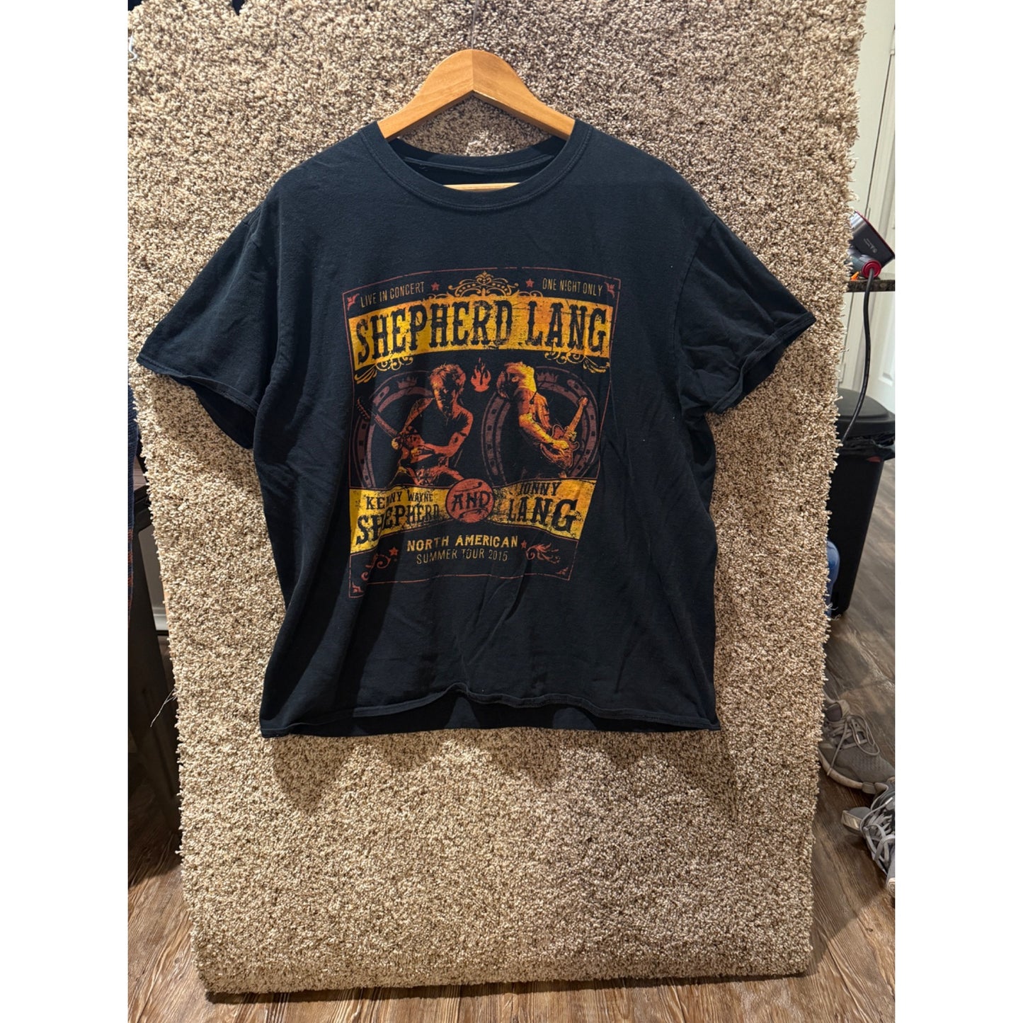 Shepherd Lang North American Summer Tour 2015 Short Sleeve T-shirt Size L