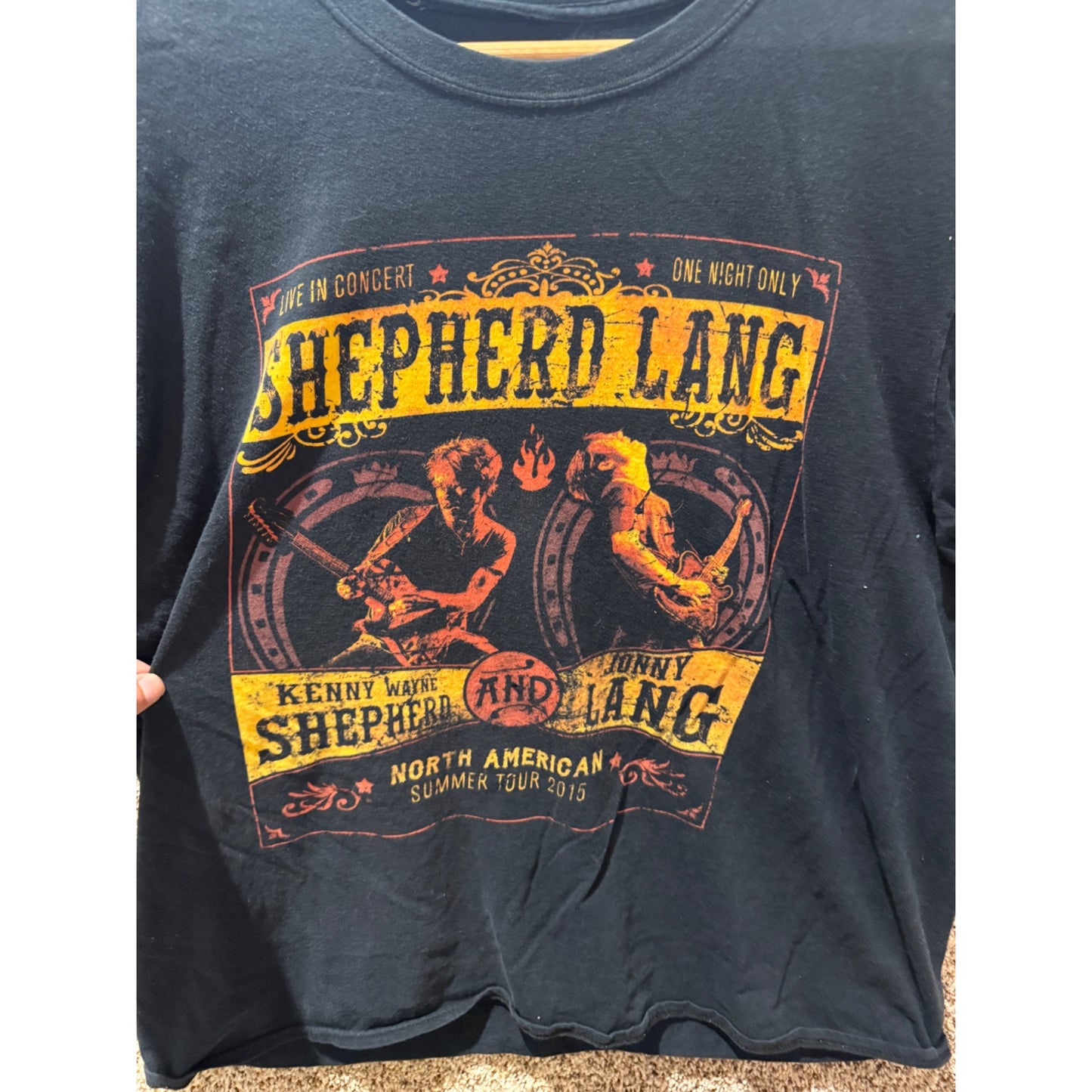 Shepherd Lang North American Summer Tour 2015 Short Sleeve T-shirt Size L