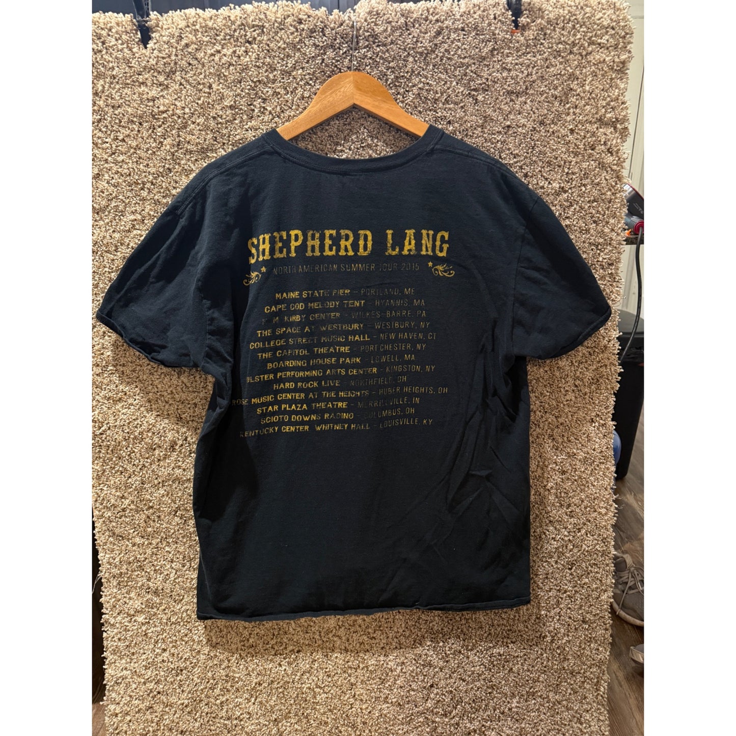 Shepherd Lang North American Summer Tour 2015 Short Sleeve T-shirt Size L