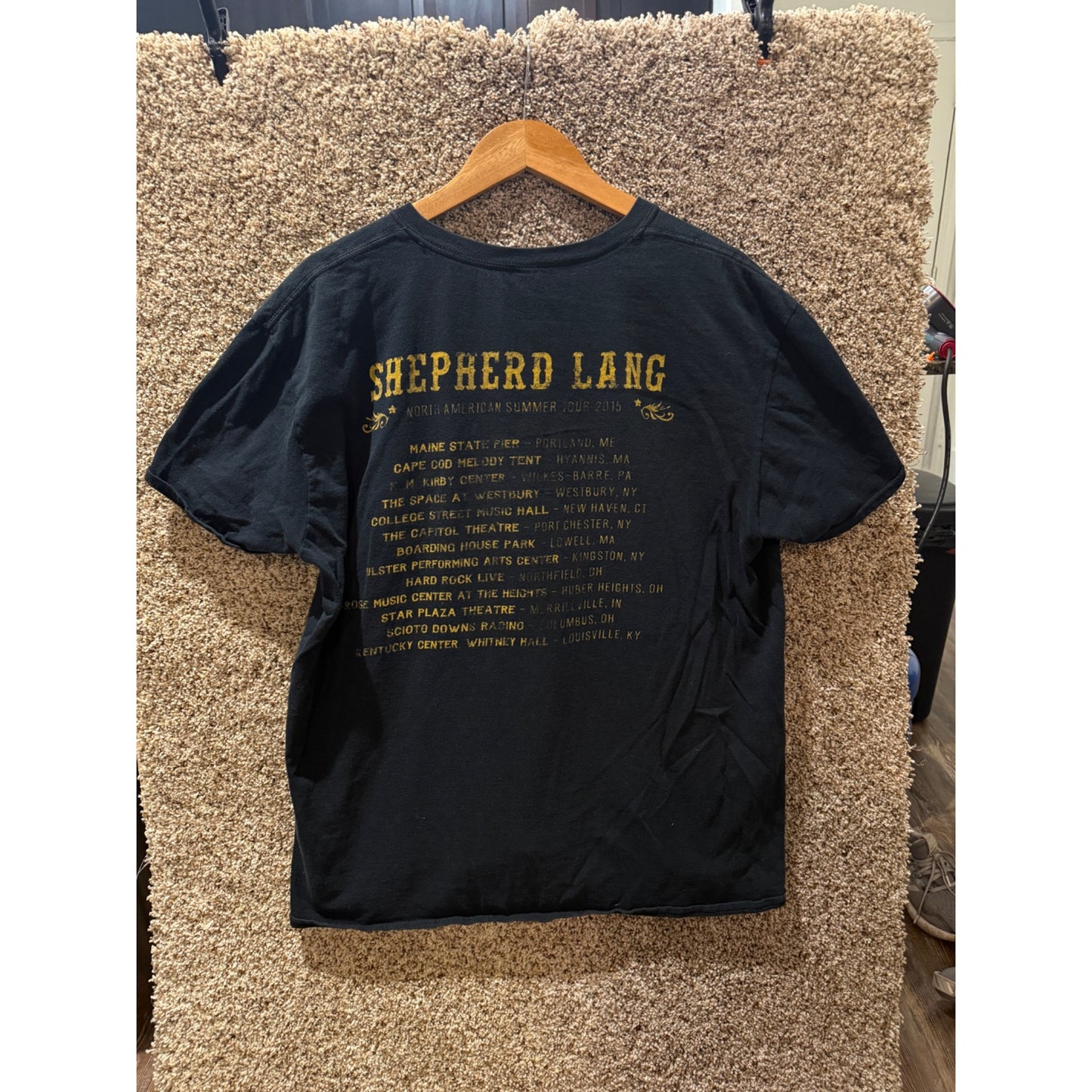 Shepherd Lang North American Summer Tour 2015 Short Sleeve T-shirt Size L