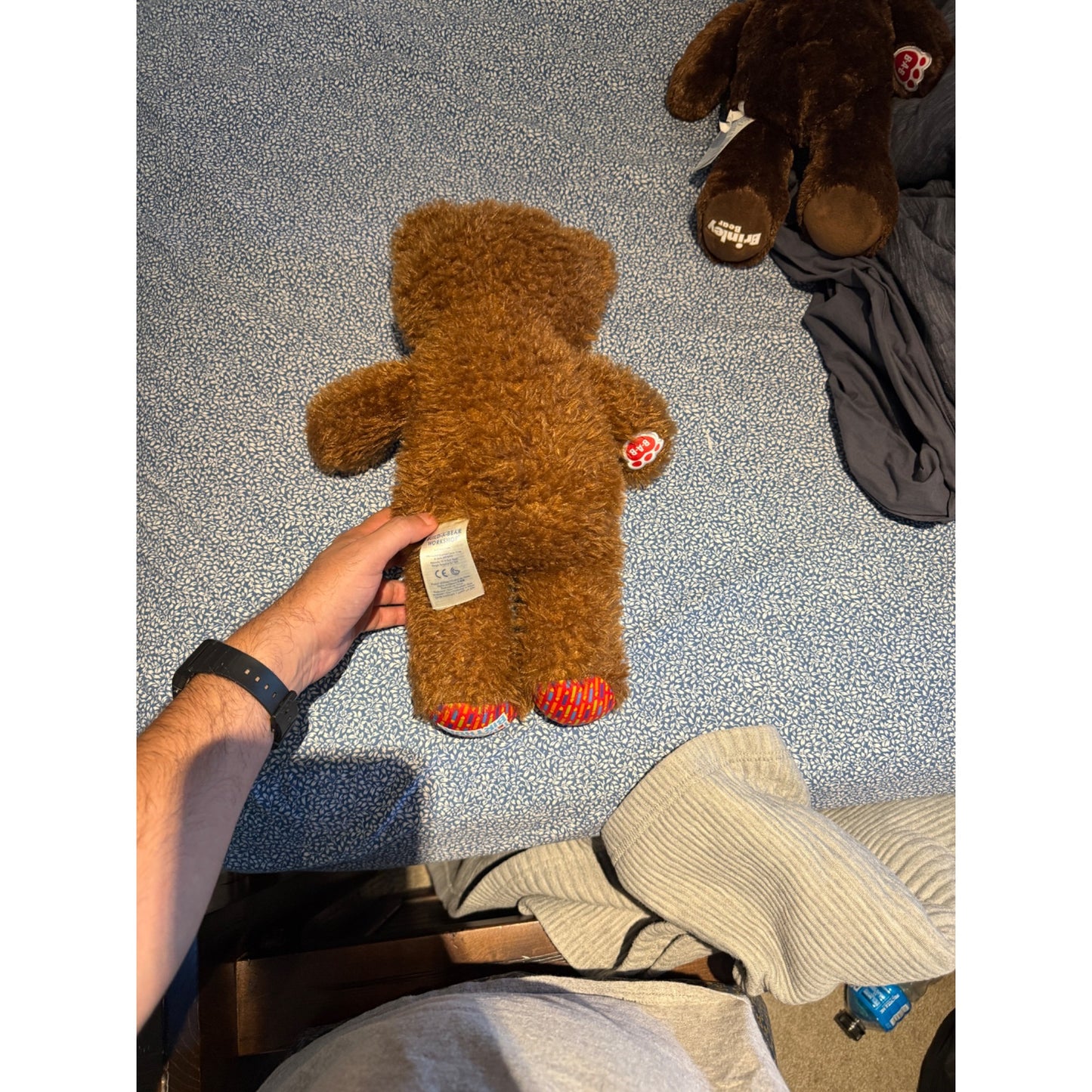 Build-A-Bear Workshop Happy Birthday Plush Brown Teddy Bear Stuffed Animal Toy