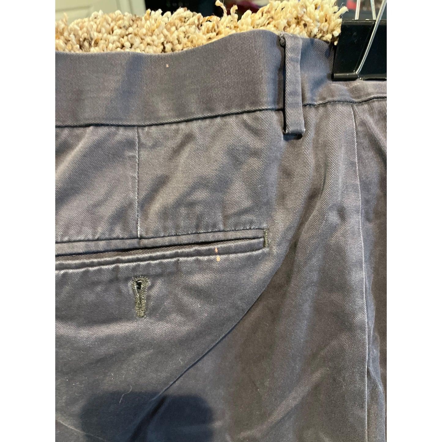 Dockers Mens Straight Fit Dark Grey Pants Size 36x29