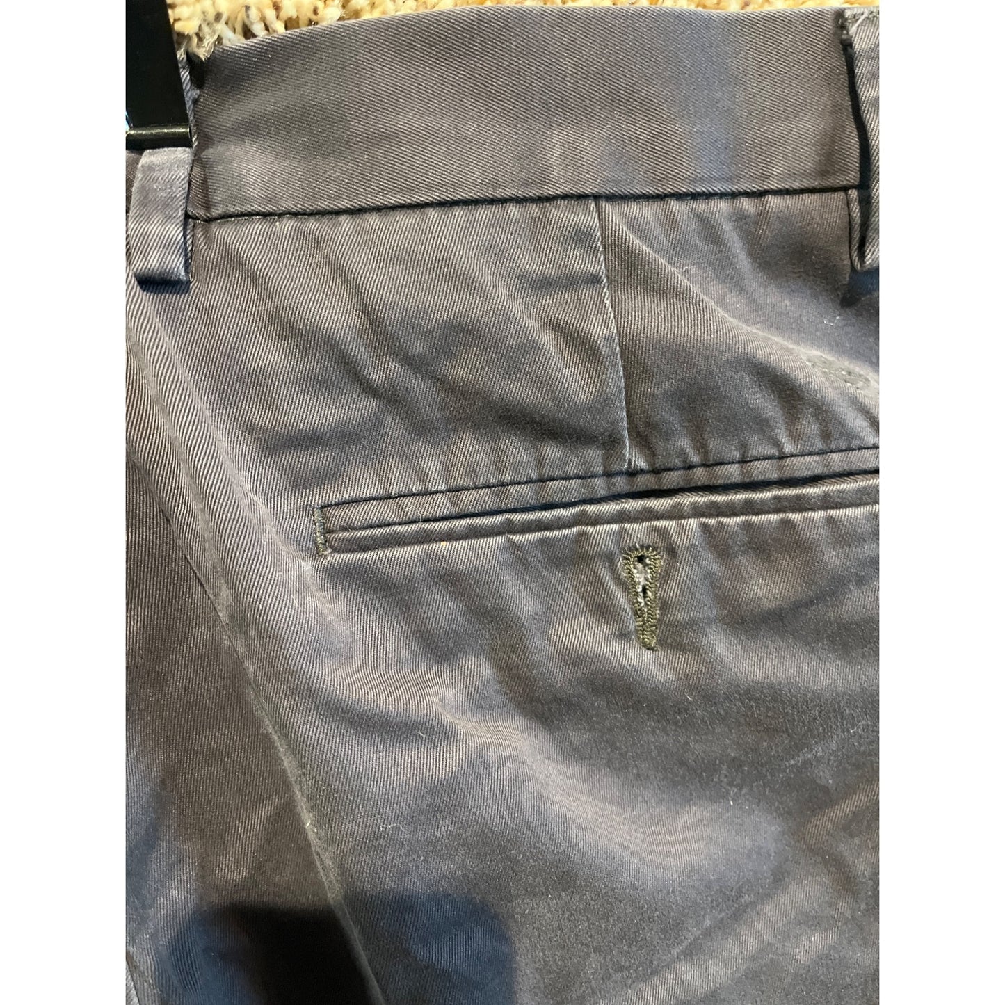 Dockers Mens Straight Fit Dark Grey Pants Size 36x29