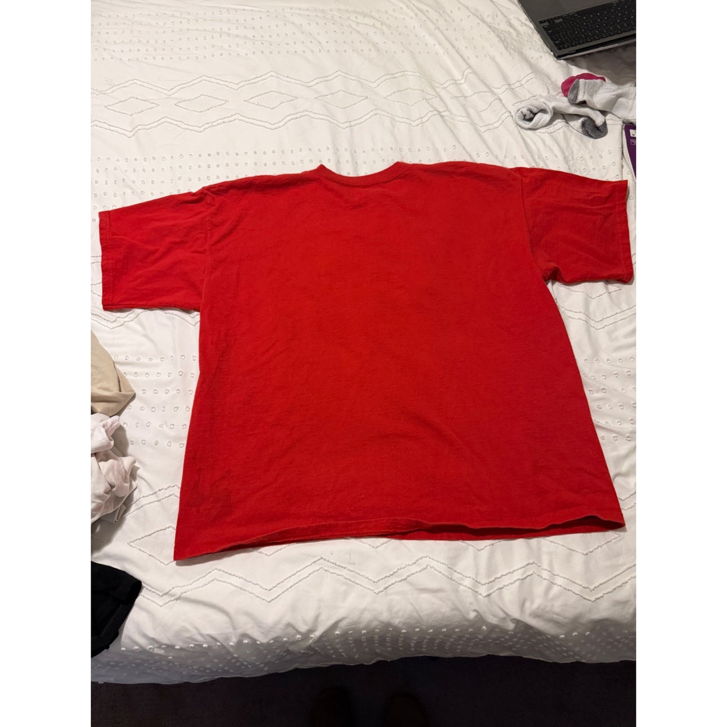 Houston "H" Plaid Red Short Sleeve T-shirt Size 2XL