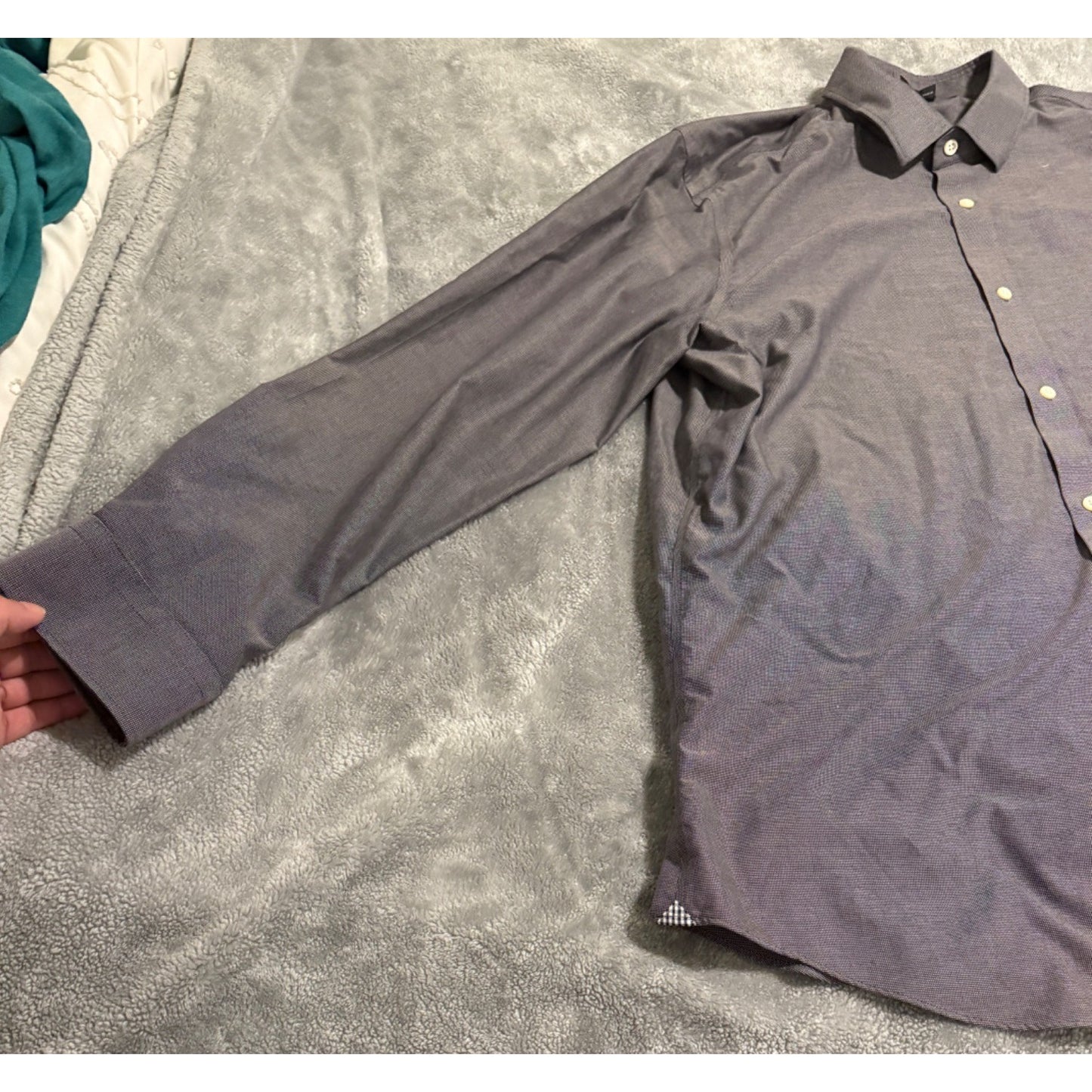 Banana Republic Men’s Gray Camden Fit Non-Iron Shirt – Size XL