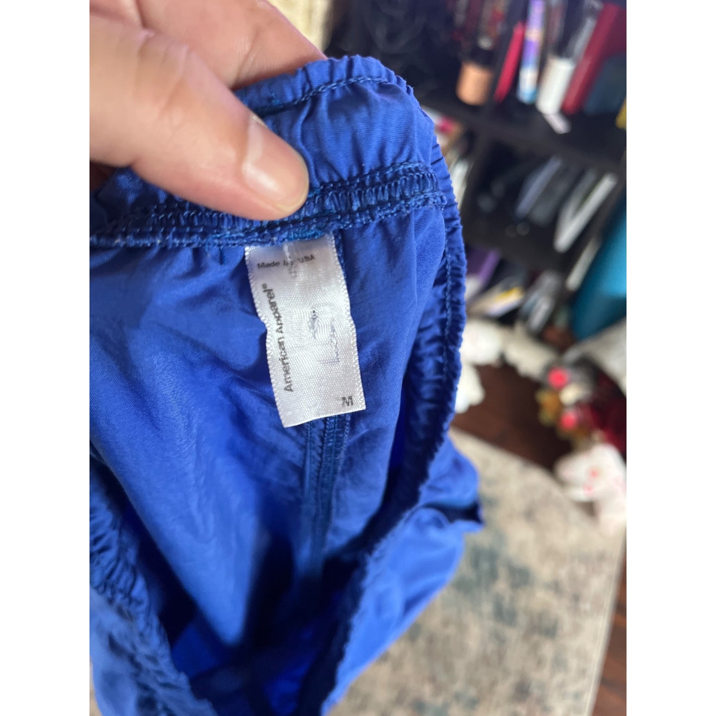 American Apparel Mens Blue Runners Light Weight Jogger Pants Size M