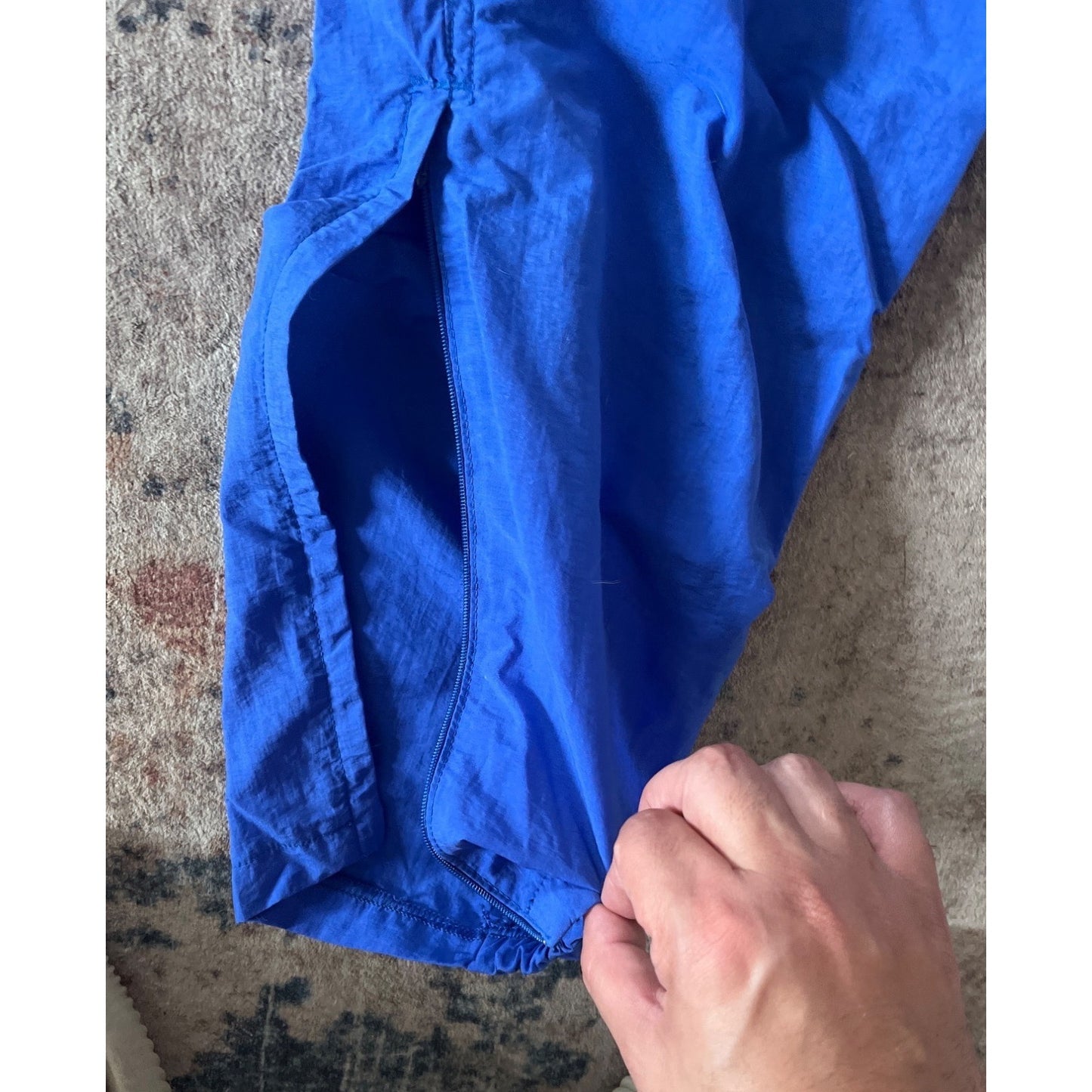 American Apparel Mens Blue Runners Light Weight Jogger Pants Size M