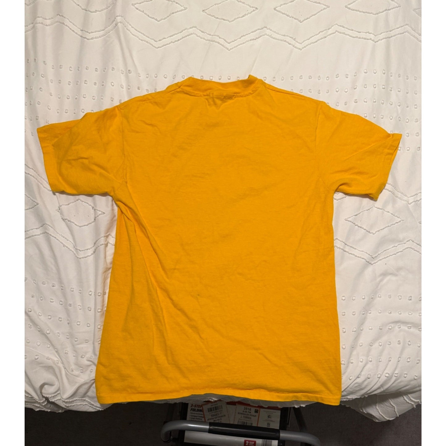 USS San Jacinto Houston Texas Yellow Short Sleeve T-shirt Size M