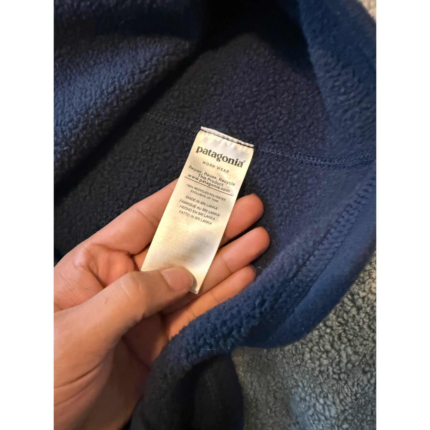 Patagonia Women’s Fleece Better Sweater Navy Blue 1/4 Zip – Size M