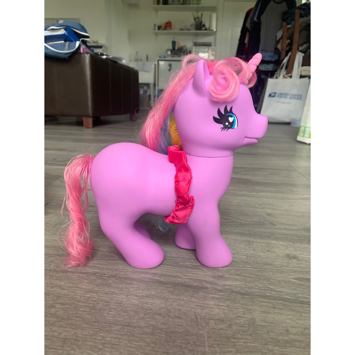 My Little Pony Model Hasbro SML-16-B1 Purple/ Pink Blue Yellow Hair Bird Design