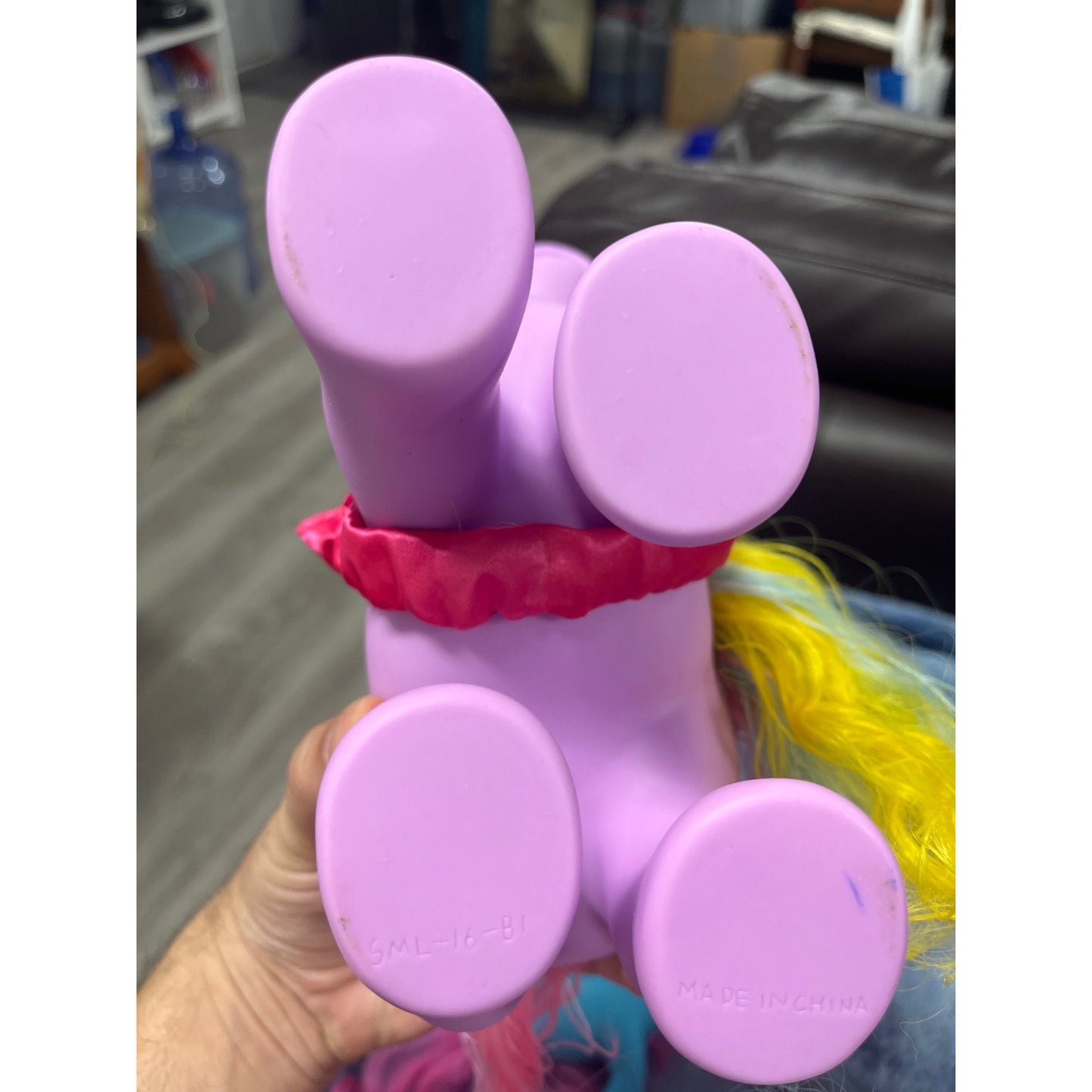 My Little Pony Model Hasbro SML-16-B1 Purple/ Pink Blue Yellow Hair Bird Design
