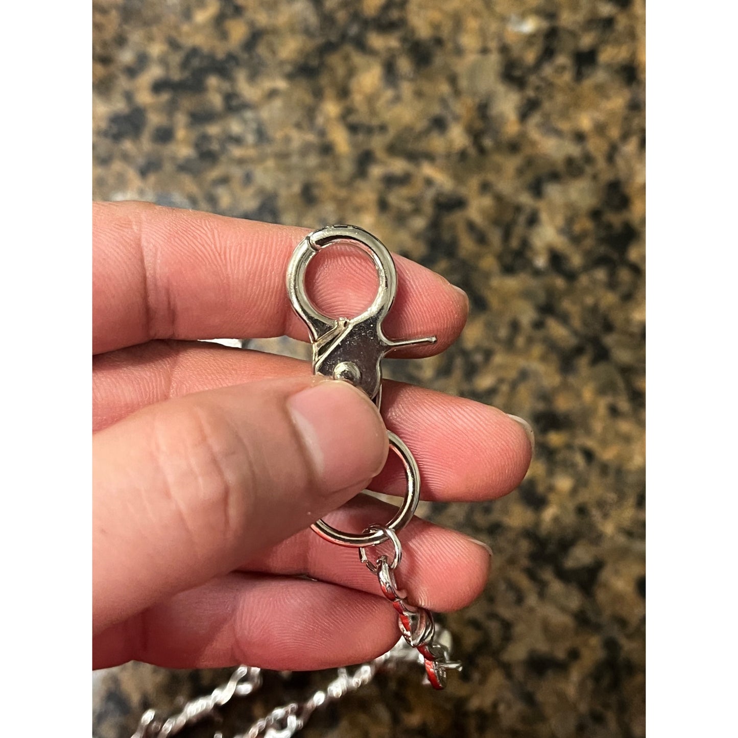 Stainless Steel Y2K 90s Style Barbed Wire Wallet Chain