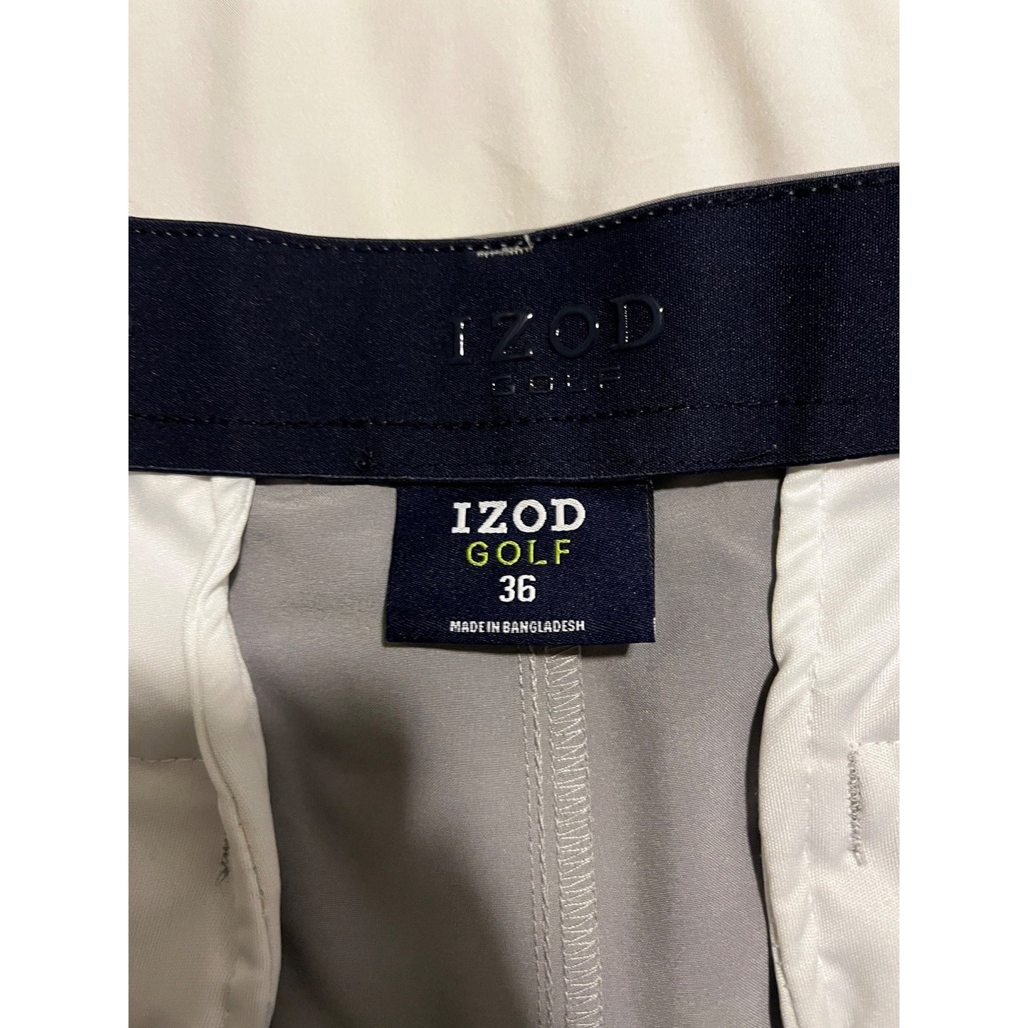Izod Golf Lightweight Comfortable Performance Cargo Shorts Gray Men's Size 36