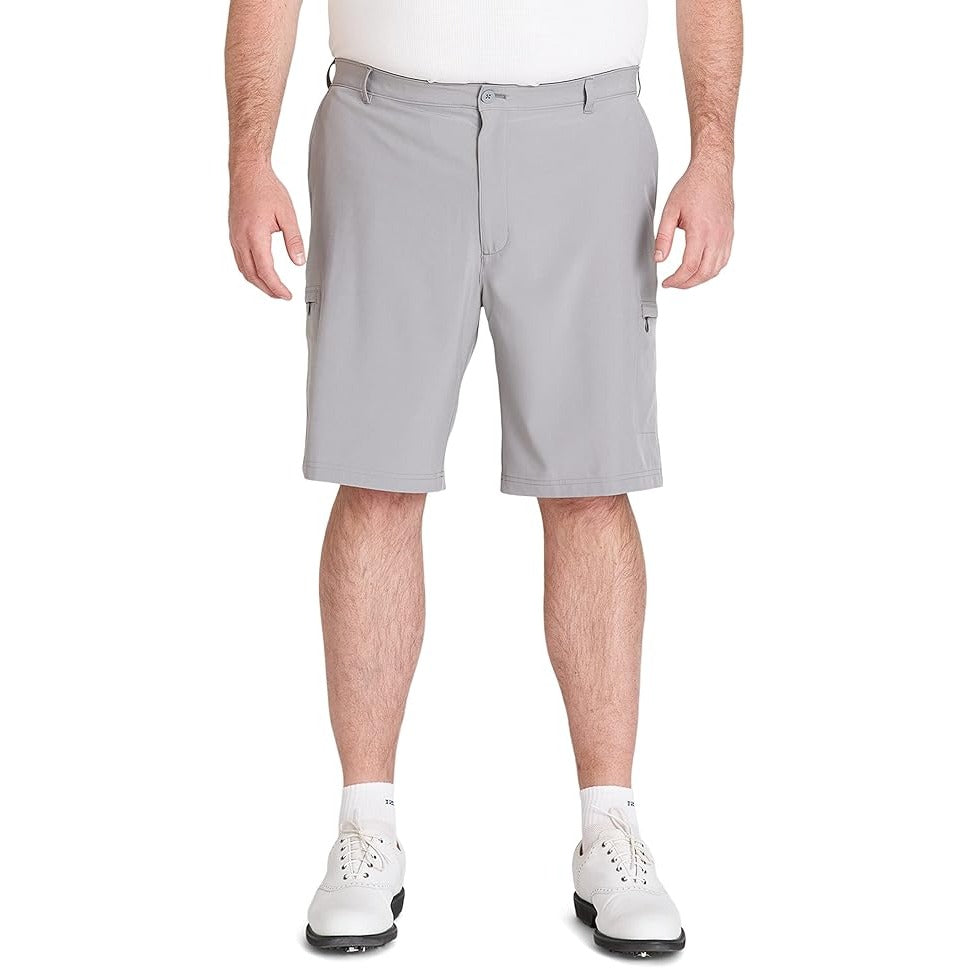 Izod Golf Lightweight Comfortable Performance Cargo Shorts Gray Men's Size 36