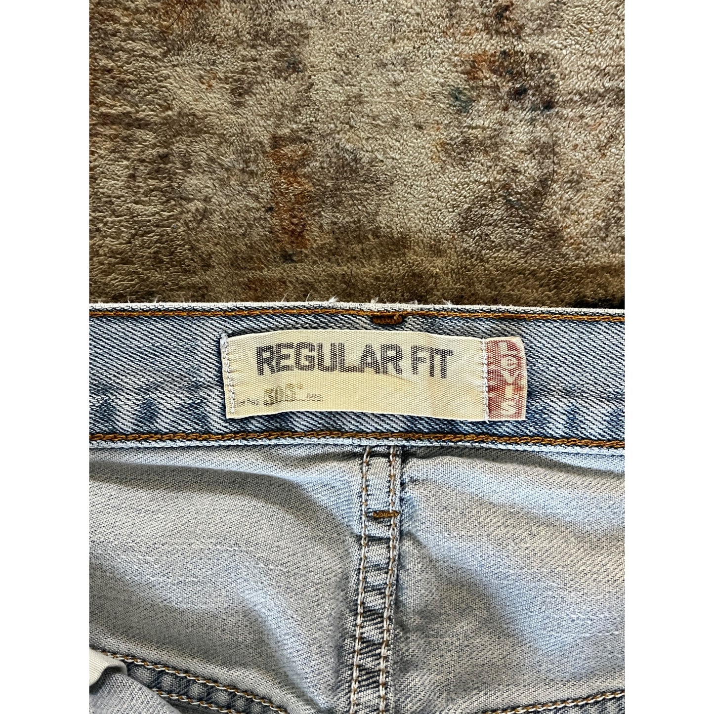 Levi's Mens Regular Fit Light Wash 505 Style Denim Jeans Size 42x30
