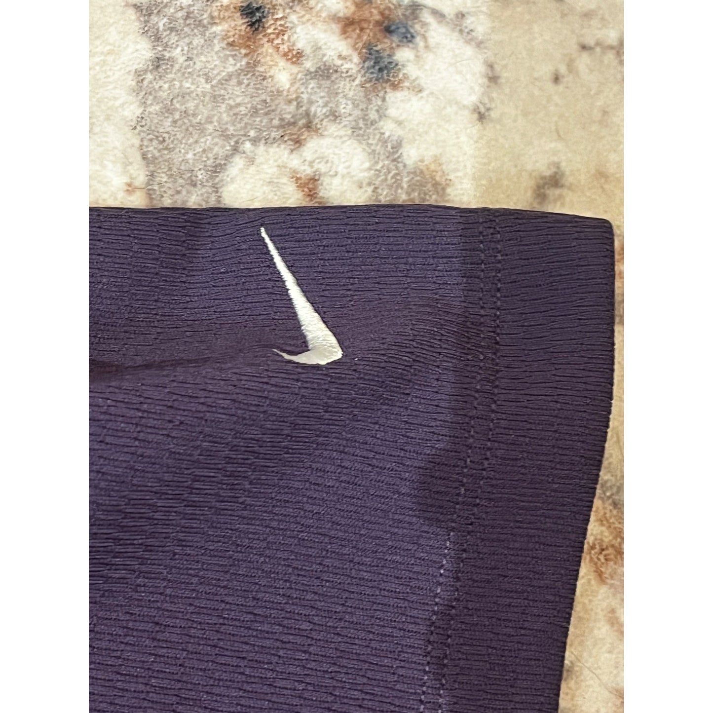 Nike Short Sleeve 1/4 Button Collared Golf Polo Shirt Violet Men's Size L