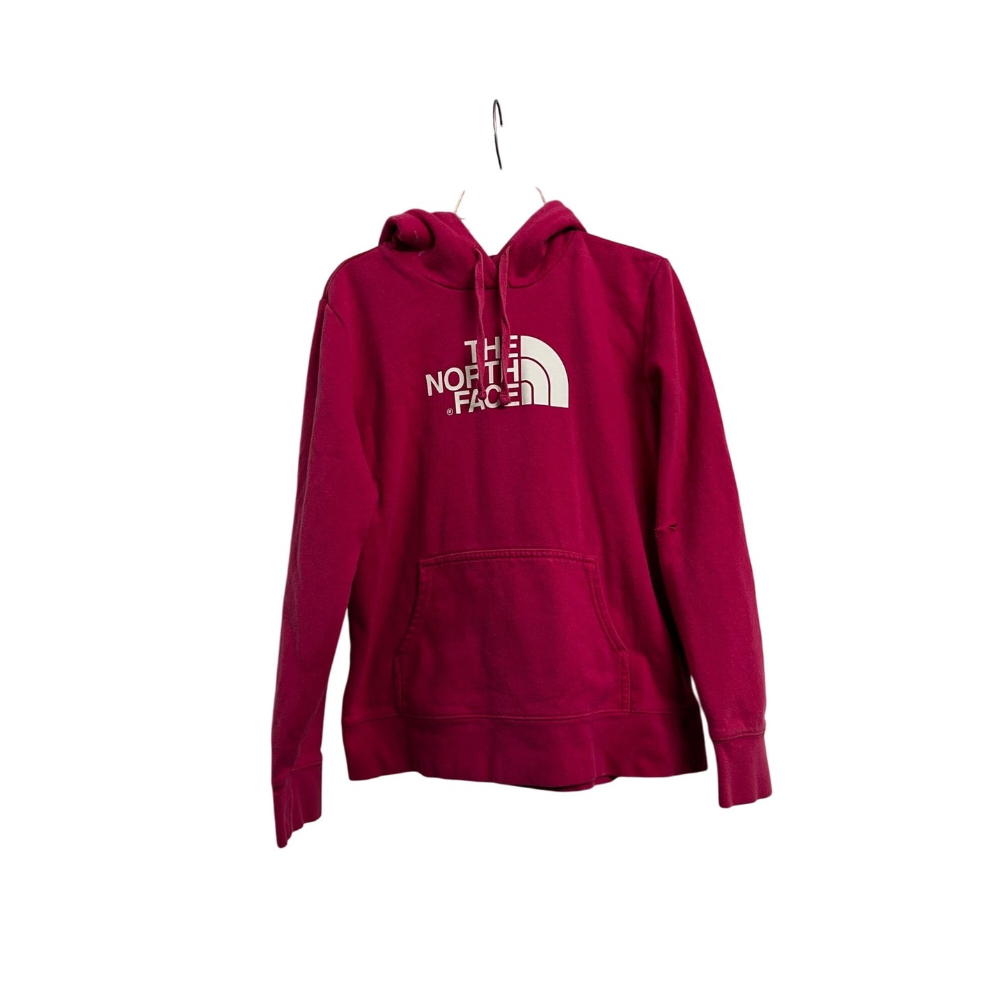 The North Face Sweatshirt Womens Medium Magenta Hooded Activewear Outdoors Size L