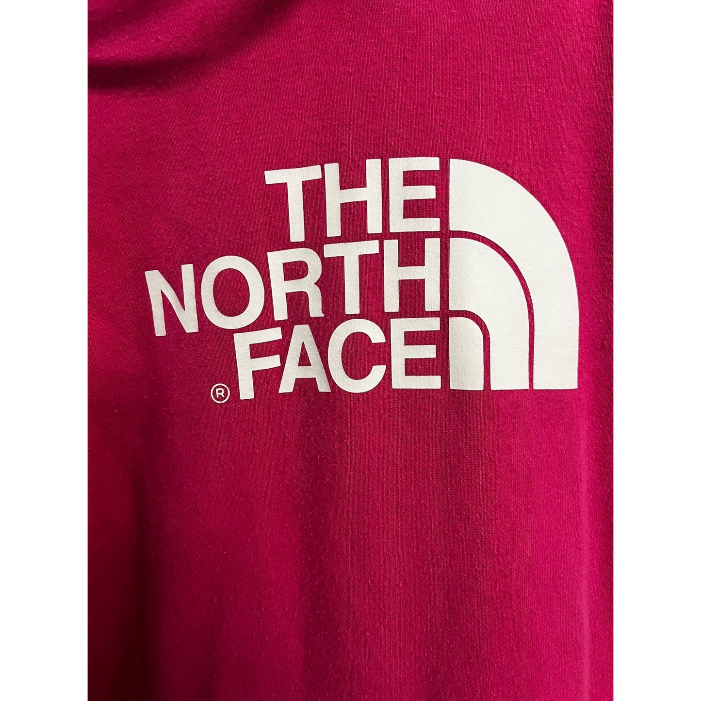 The North Face Sweatshirt Womens Medium Magenta Hooded Activewear Outdoors Size L