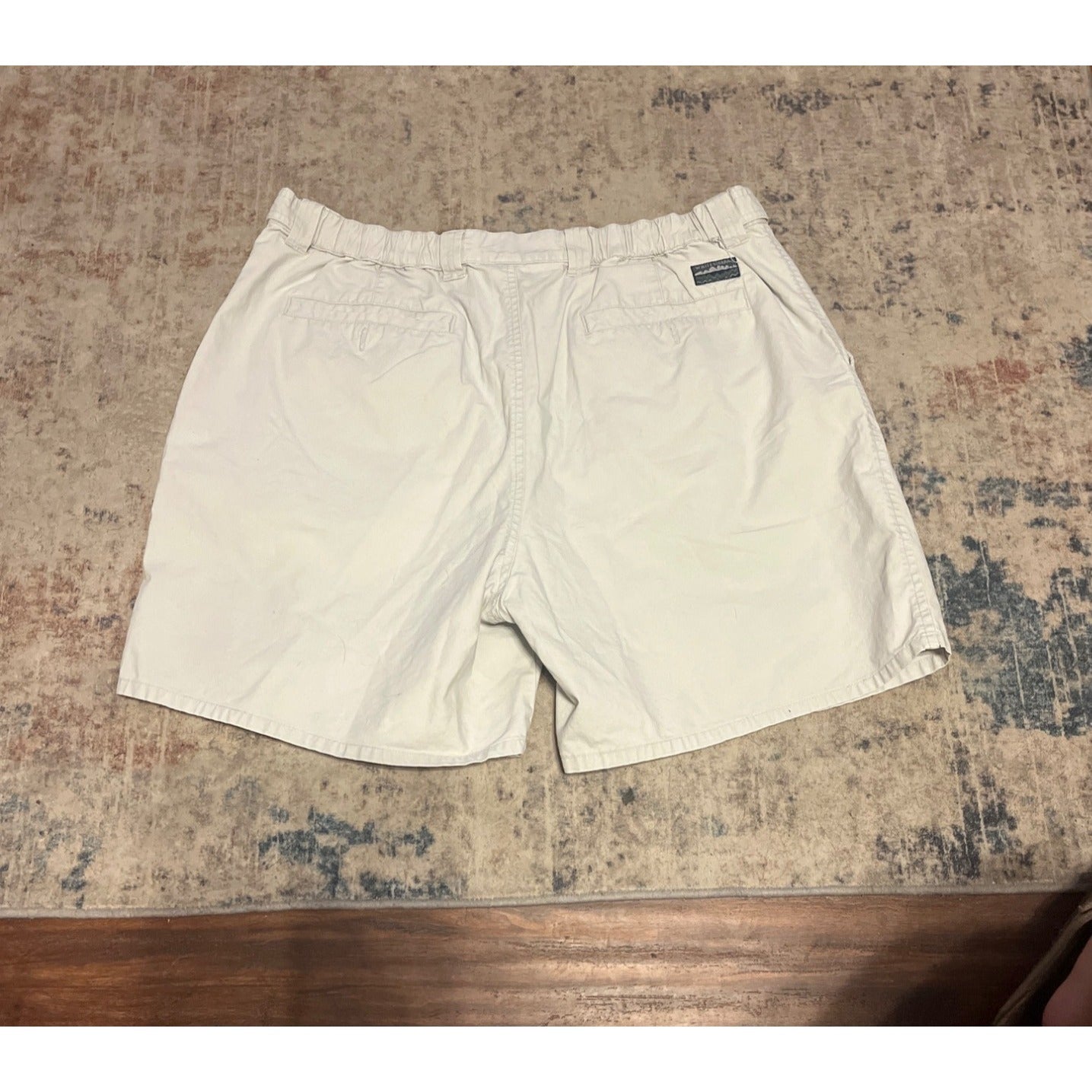 White Sierra Outdoor Adventure Hiking Flat Front Khaki Short Ivory Men’s Size 38