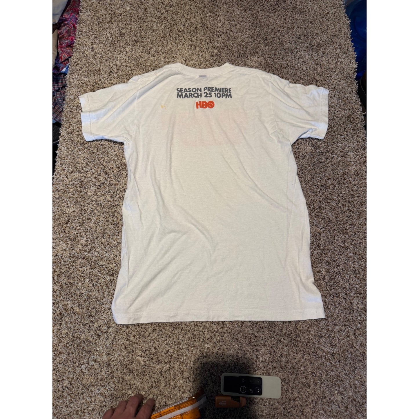 Silicon Valley HBO Logo T-Shirt Men's M Off White Red Graphic Tee