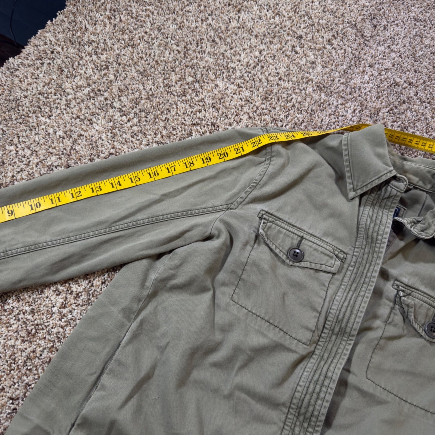 Abercrombie & Fitch Military Field Jacket Women's XS Green Utility Coat