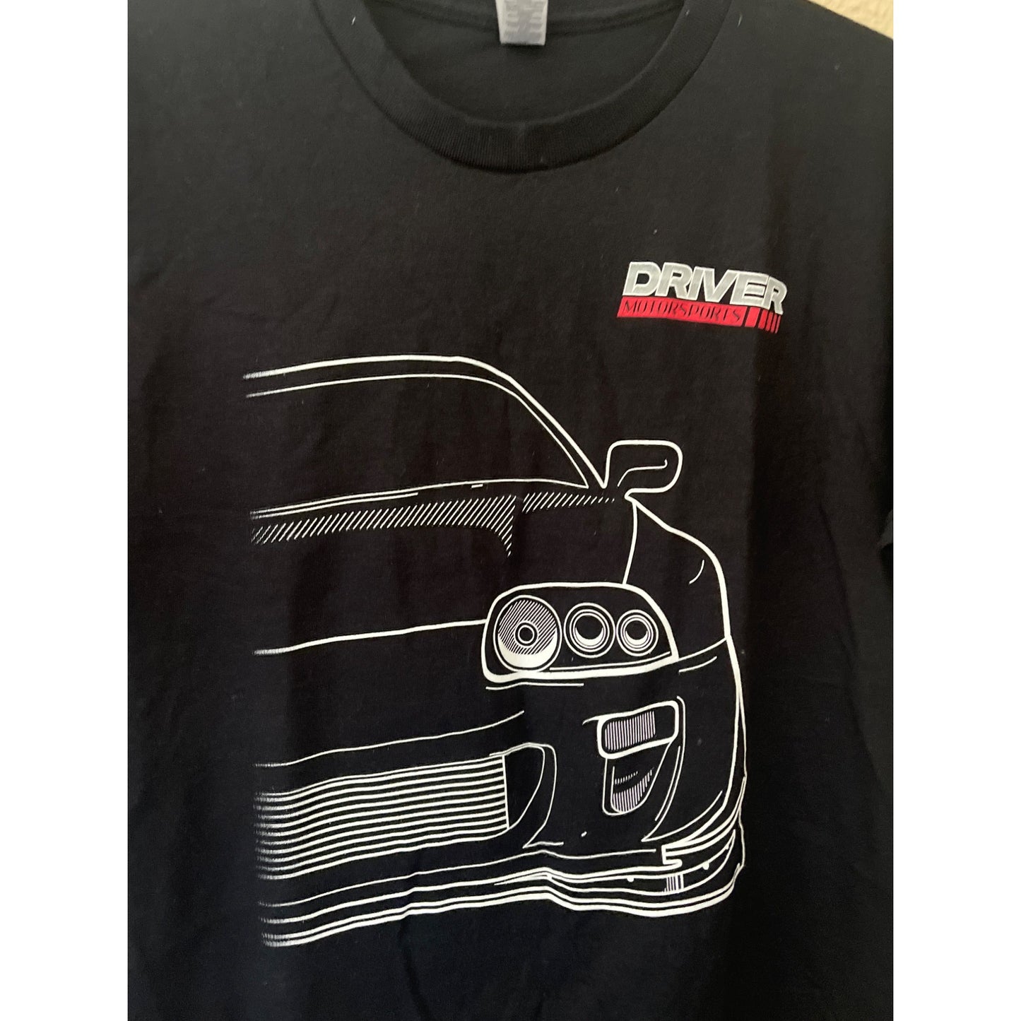 Driver Motorsports Black Short Sleeve T-shirt Size L