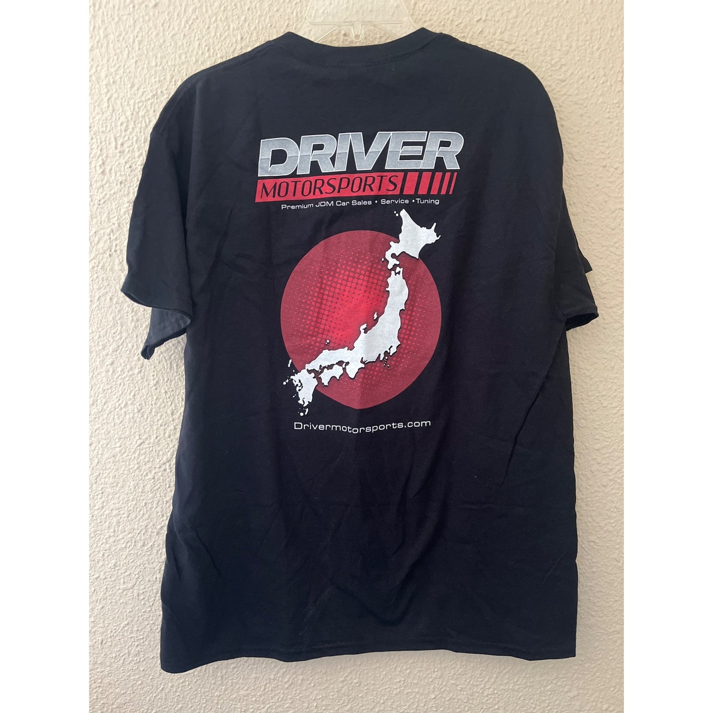 Driver Motorsports Black Short Sleeve T-shirt Size L
