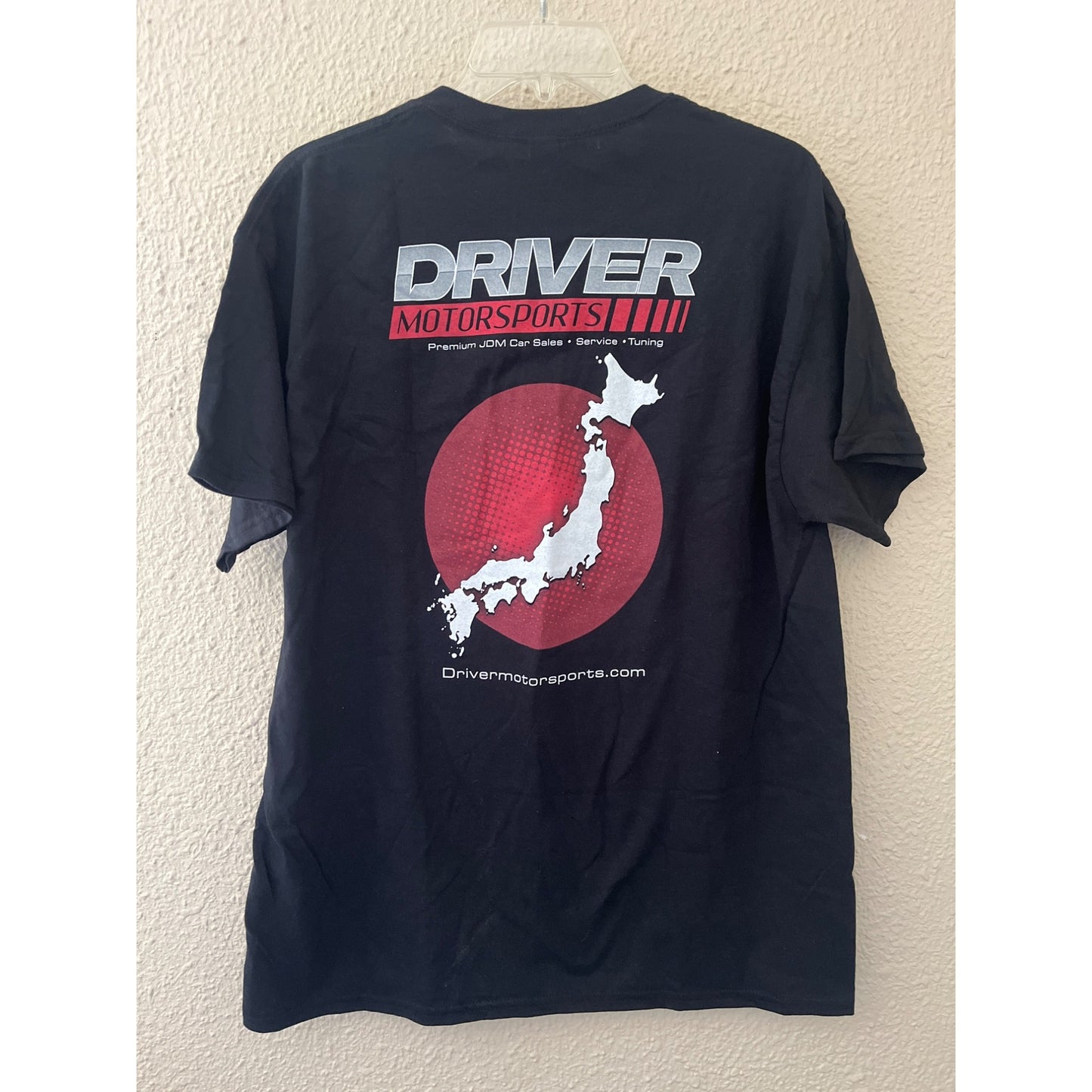 Driver Motorsports Black Short Sleeve T-shirt Size L